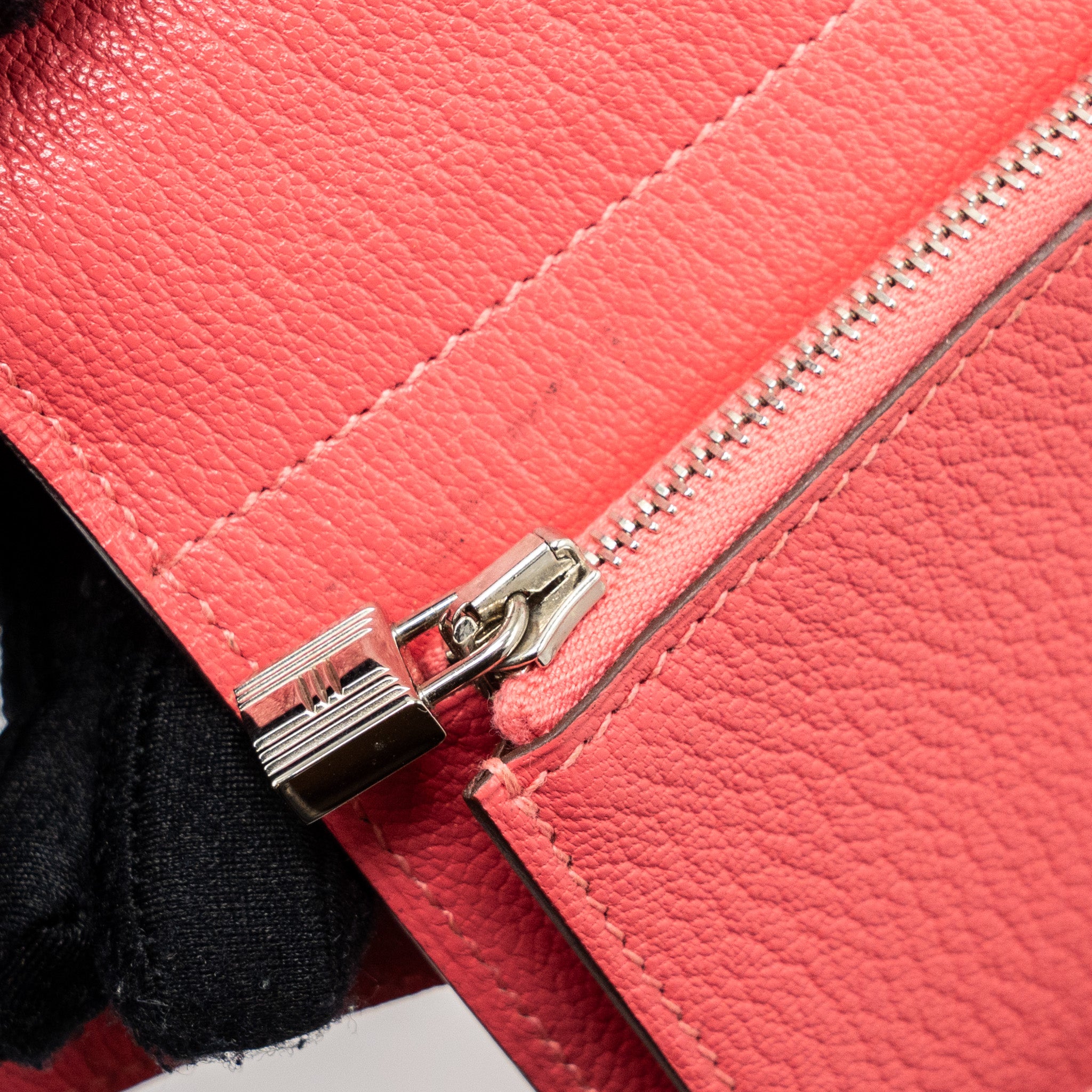Hermes kelly compact wallet chevre mysore rose azalee SHW stamp C - Image 15