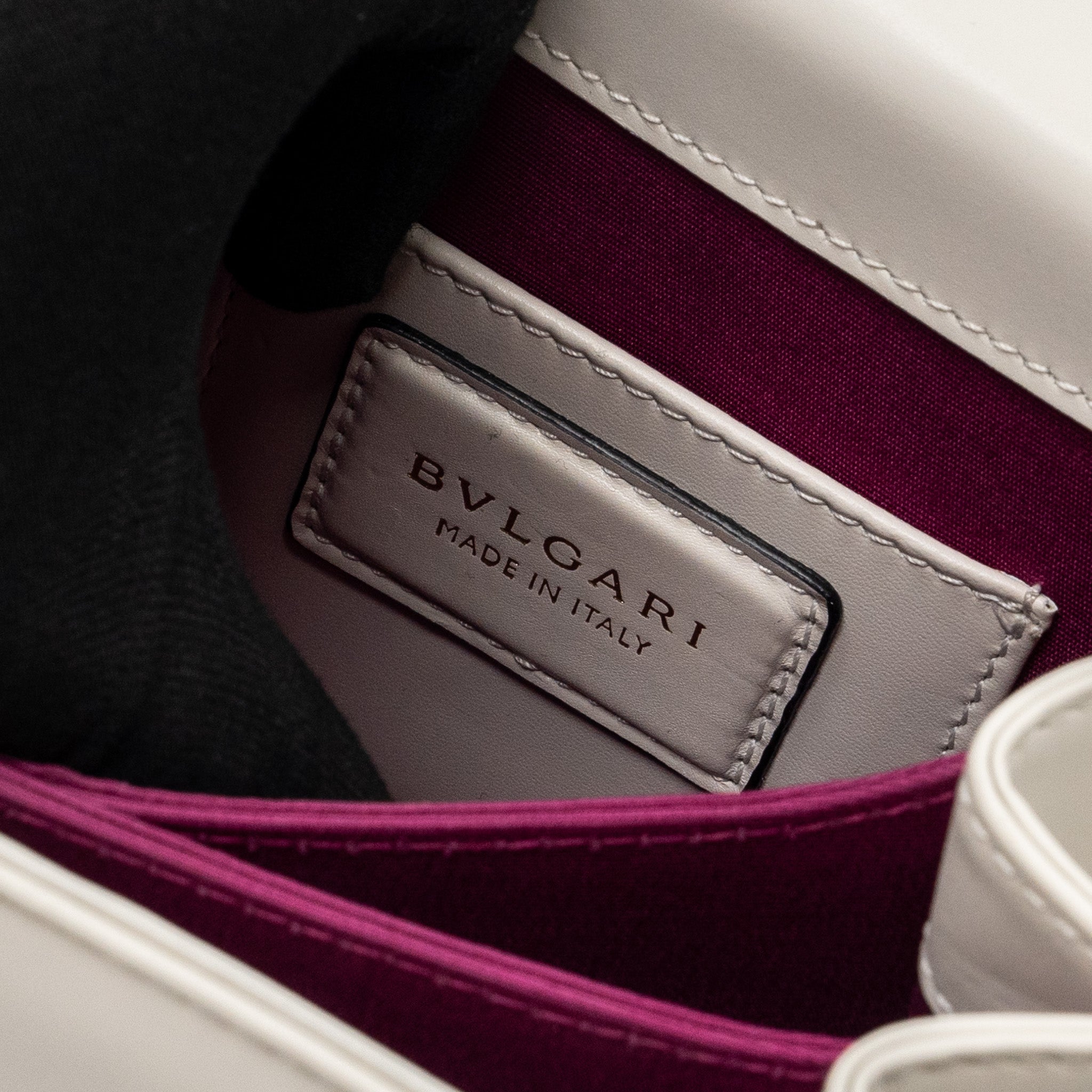 Bvlgari top handle serpenti bag calfskin white LGHW - Image 18
