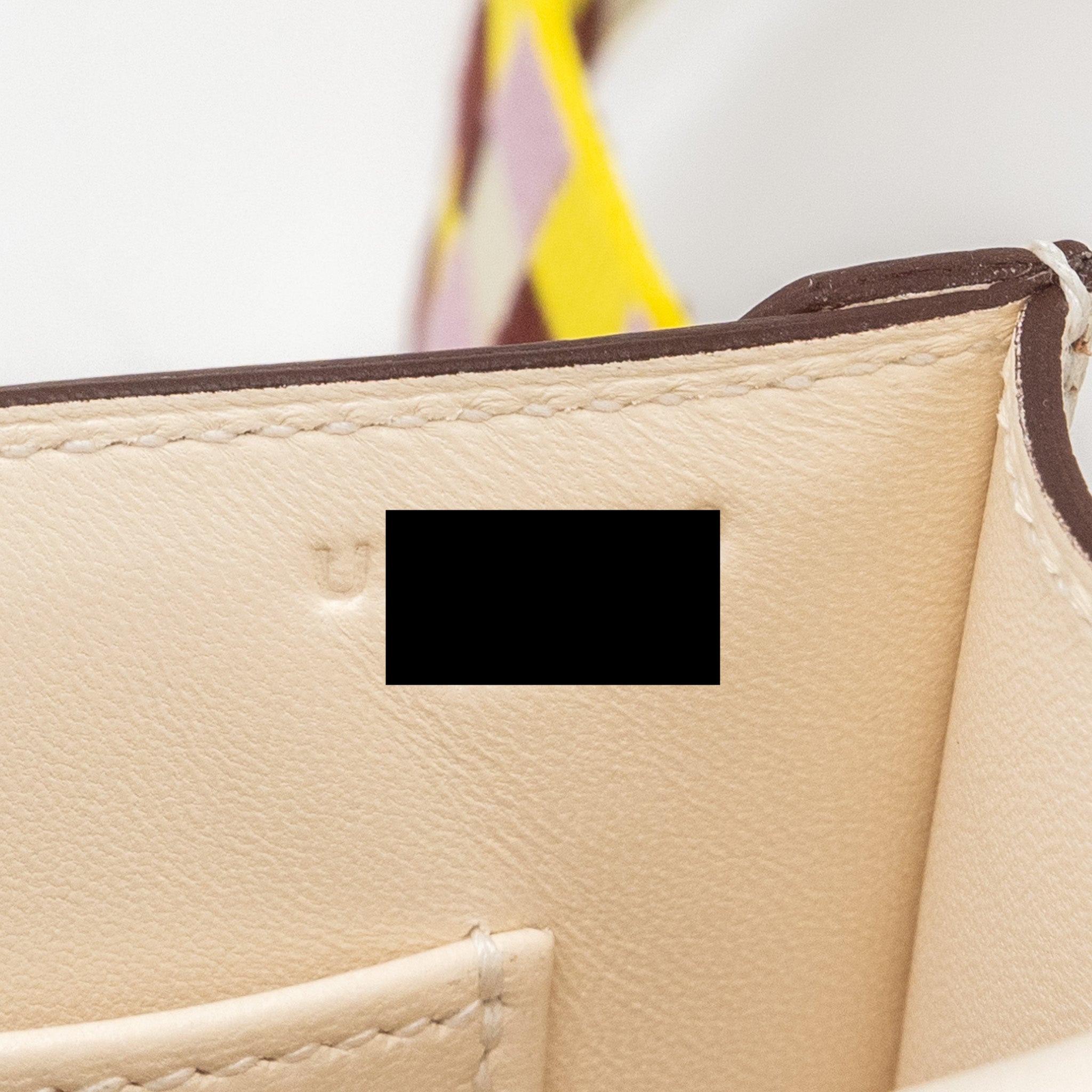 Hermes Mini Verrou chevre mysore nata / multicolor strap SHW stamp U - Image 15