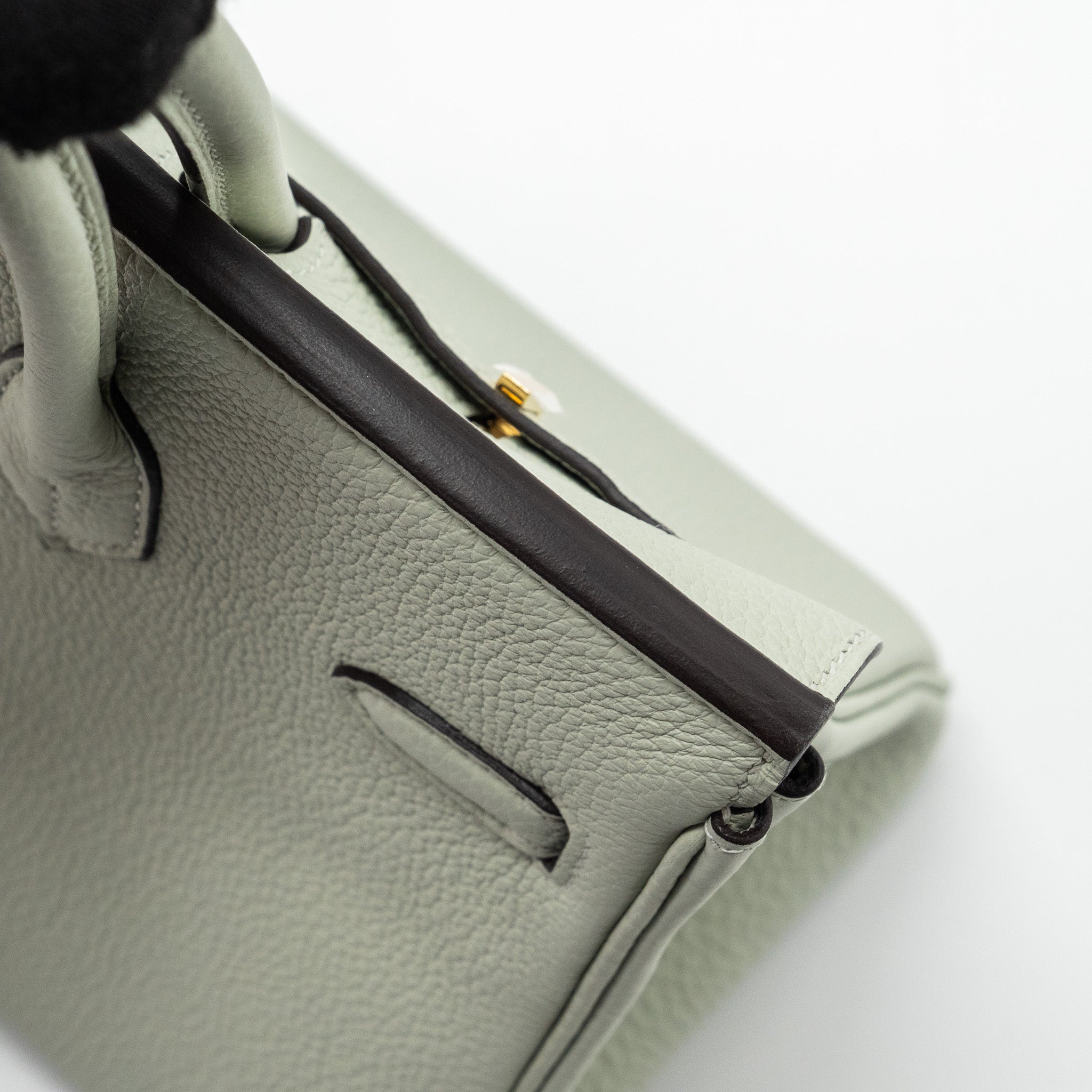 Hermes Birkin 25 Togo Gris Neve GHW Stamp B - Image 11