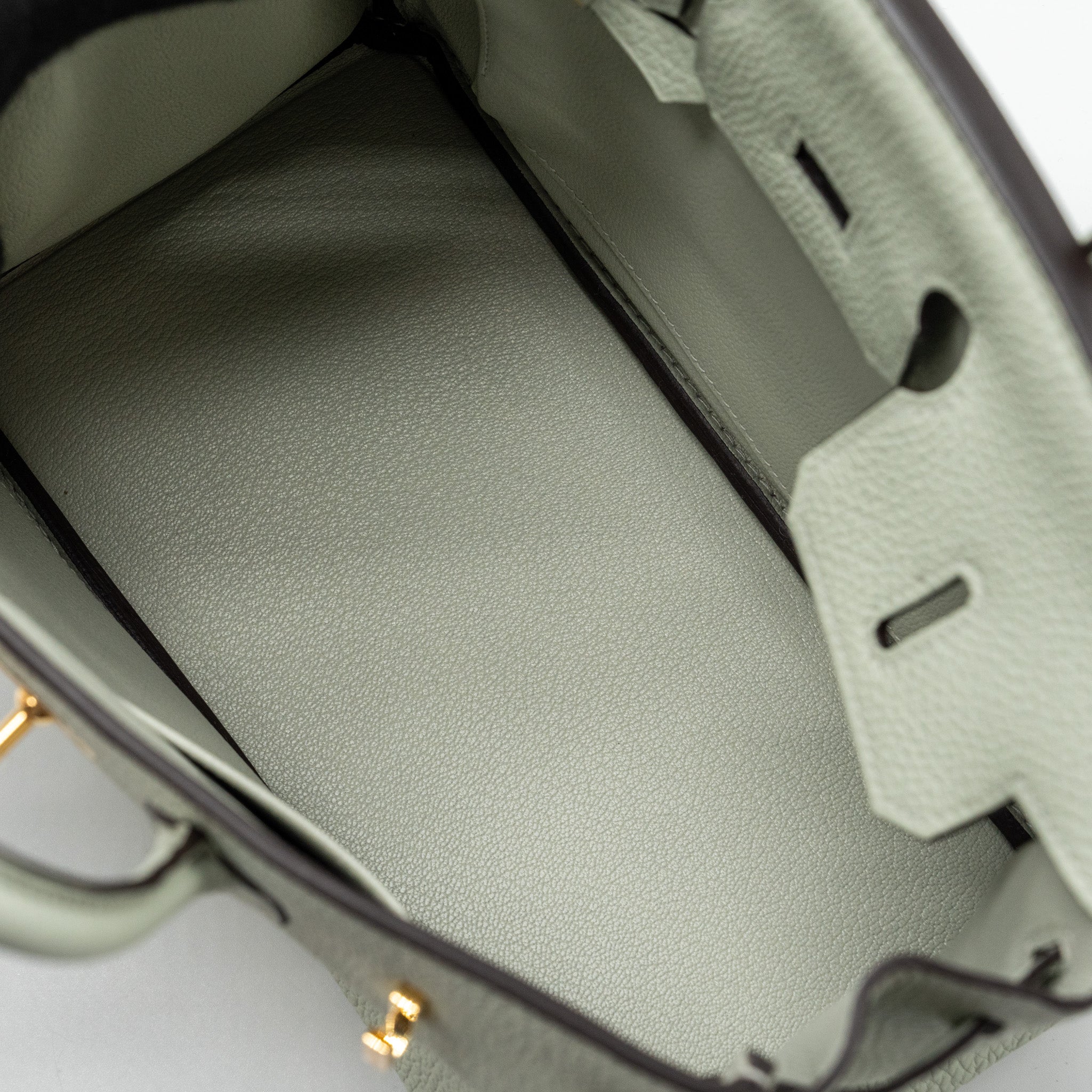 Hermes Birkin 25 Togo Gris Neve GHW Stamp B - Image 13