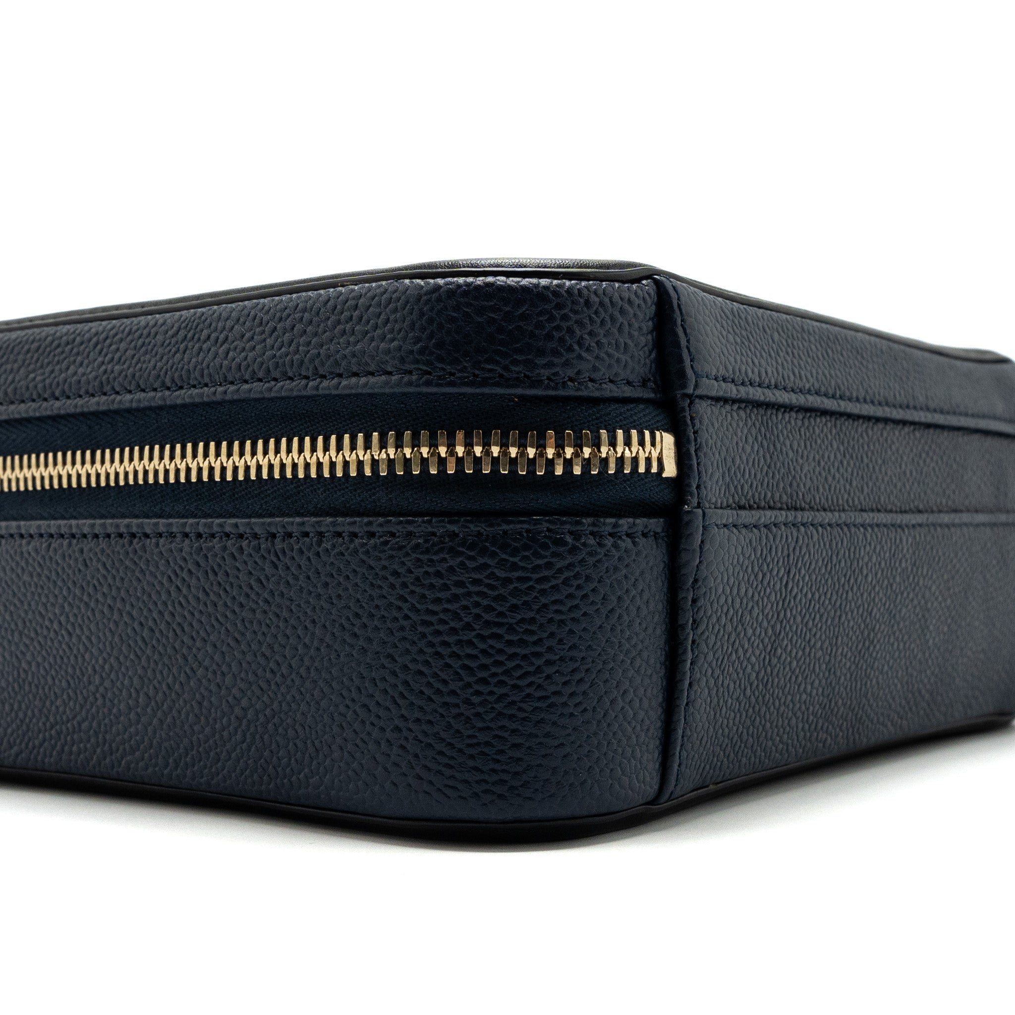 Chanel Filigree Camera Bag Caviar Dark Blue/ Black GHW - Image 6