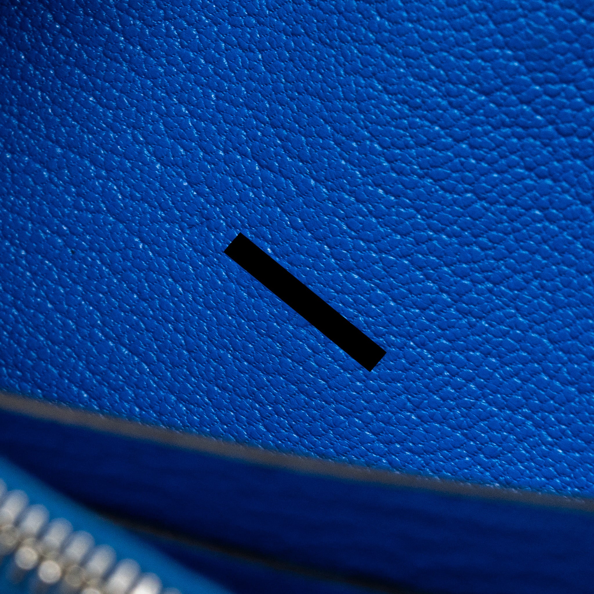 Hermes Kelly Classic Long Wallet Chèvre Mysore Blue Hydra SHW Stamp X - Image 17