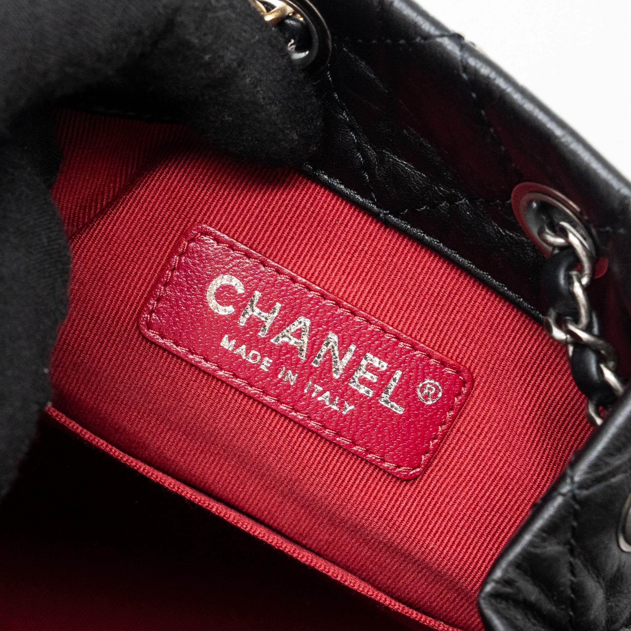 Chanel Small Gabrielle Backpack Aged Calfskin Black Ruthenium Hardware (microchip) - Image 11