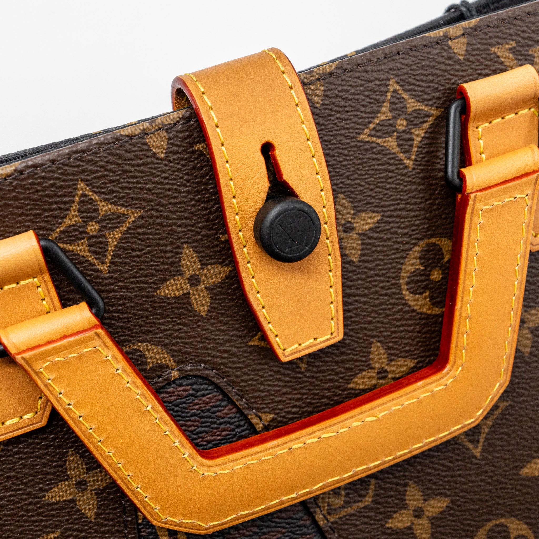 Louis Vuitton X Nigo Giant Tote Damier Ebene Monogram canvas Brown Black Hardware - Image 9