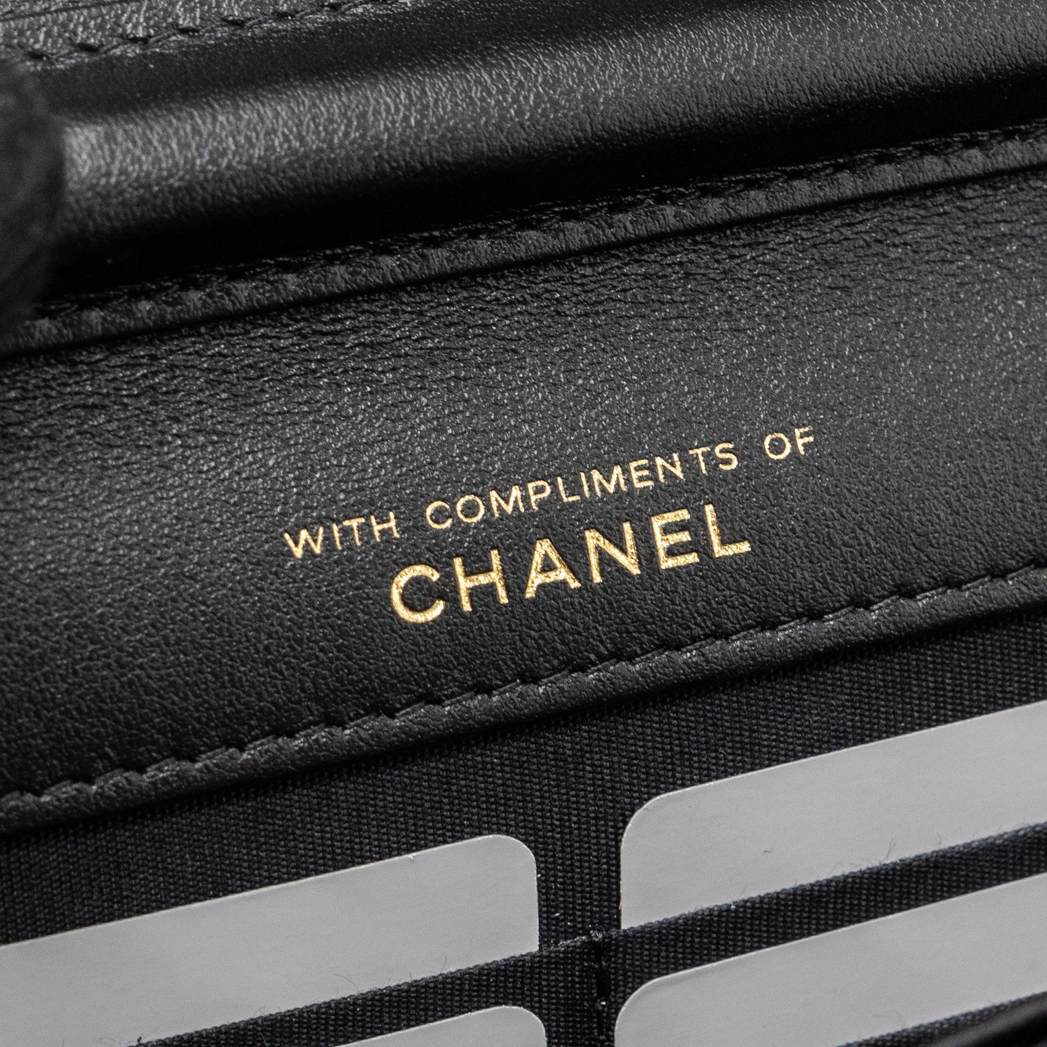 Chanel Quilted Wallet on Chain Shiny Calfskin Black GHW (Microchip) - Image 11