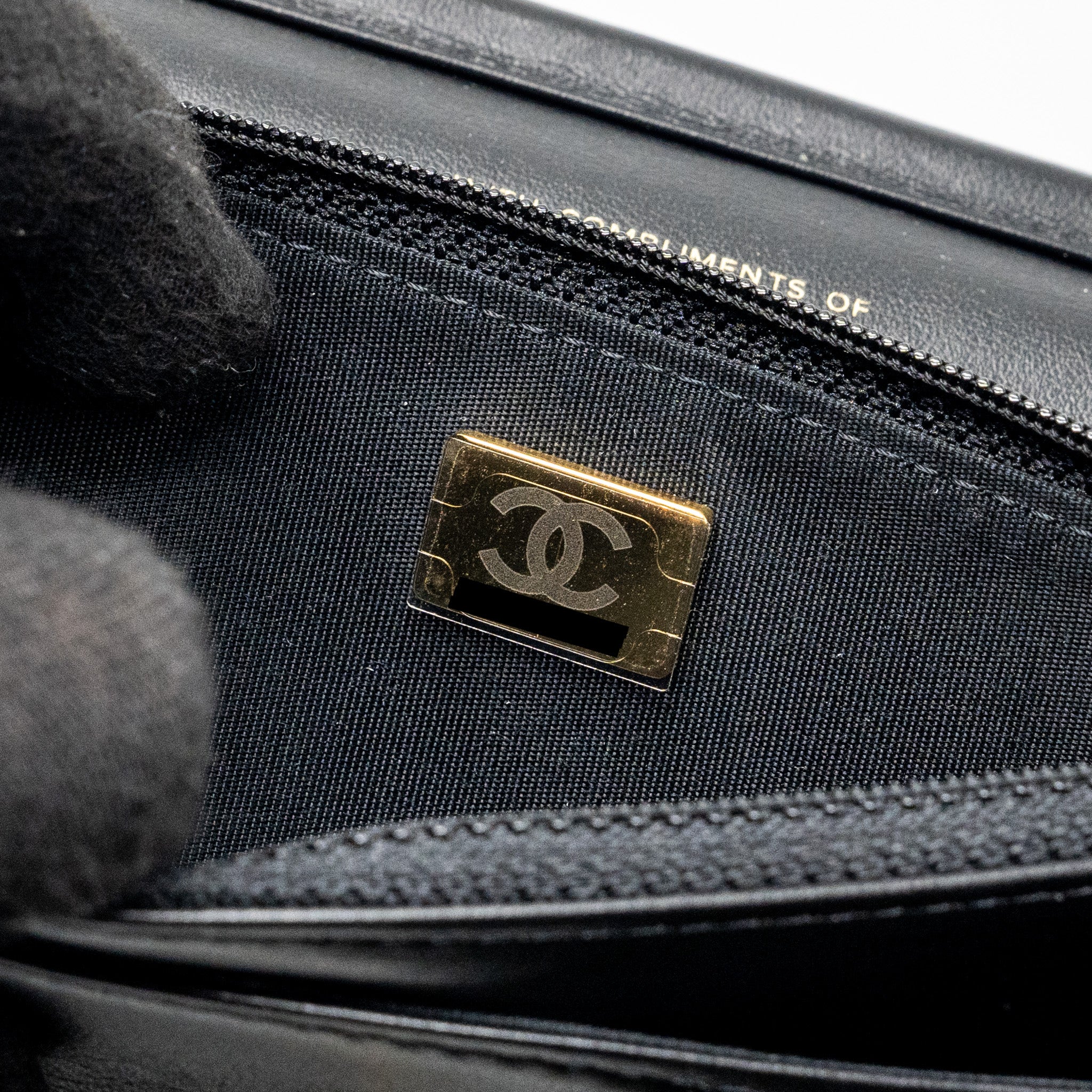 Chanel Quilted Wallet on Chain Shiny Calfskin Black GHW (Microchip) - Image 14