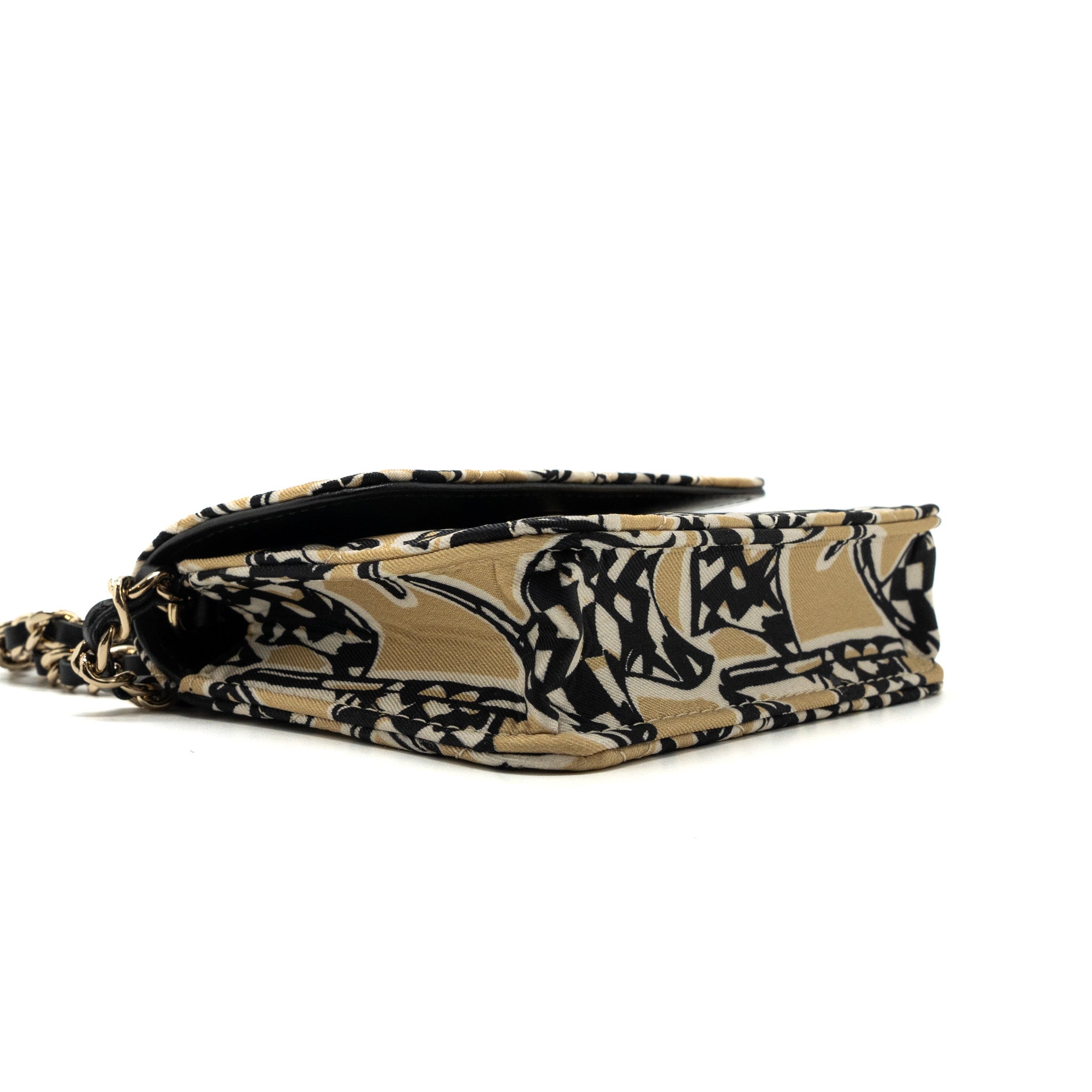 Chanel Mini Clutch With Chains Fabric Multicolour LGHW(microchip) - Image 6