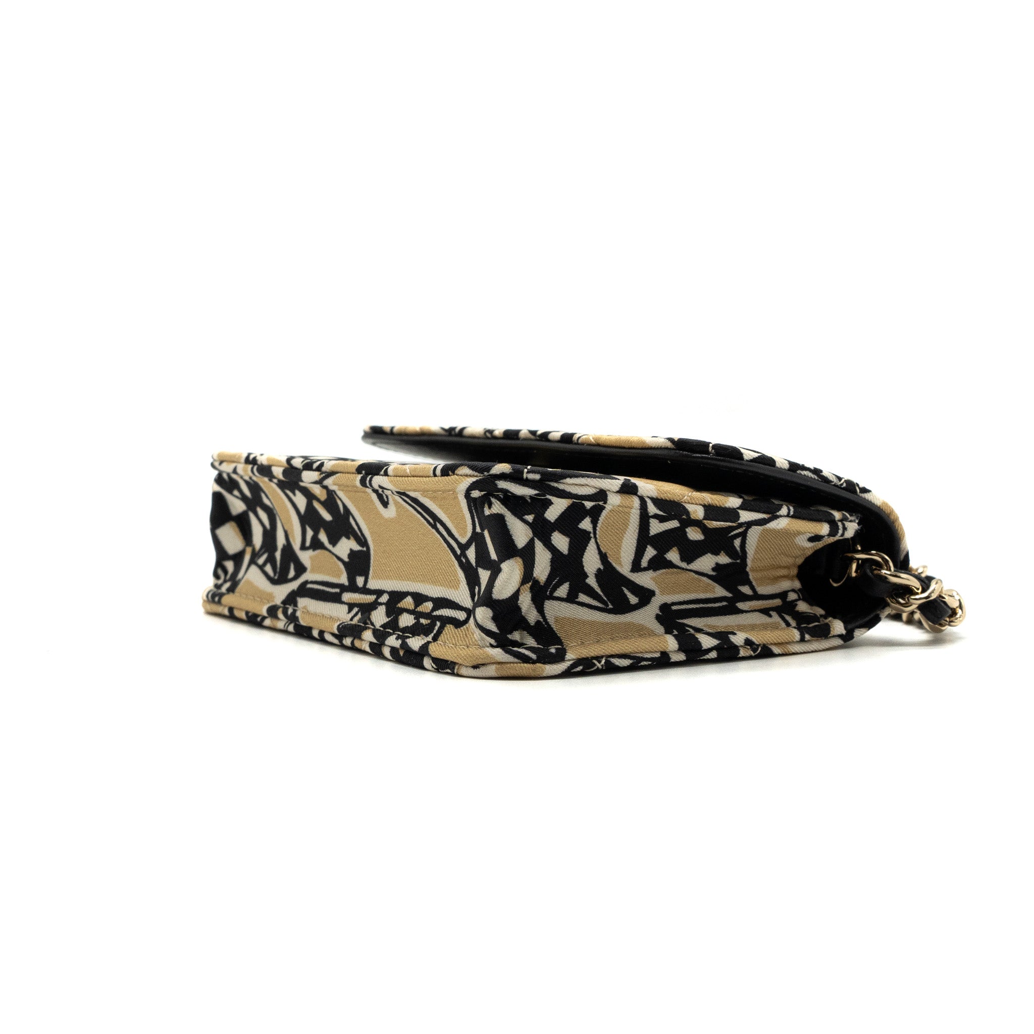 Chanel Mini Clutch With Chains Fabric Multicolour LGHW(microchip) - Image 7