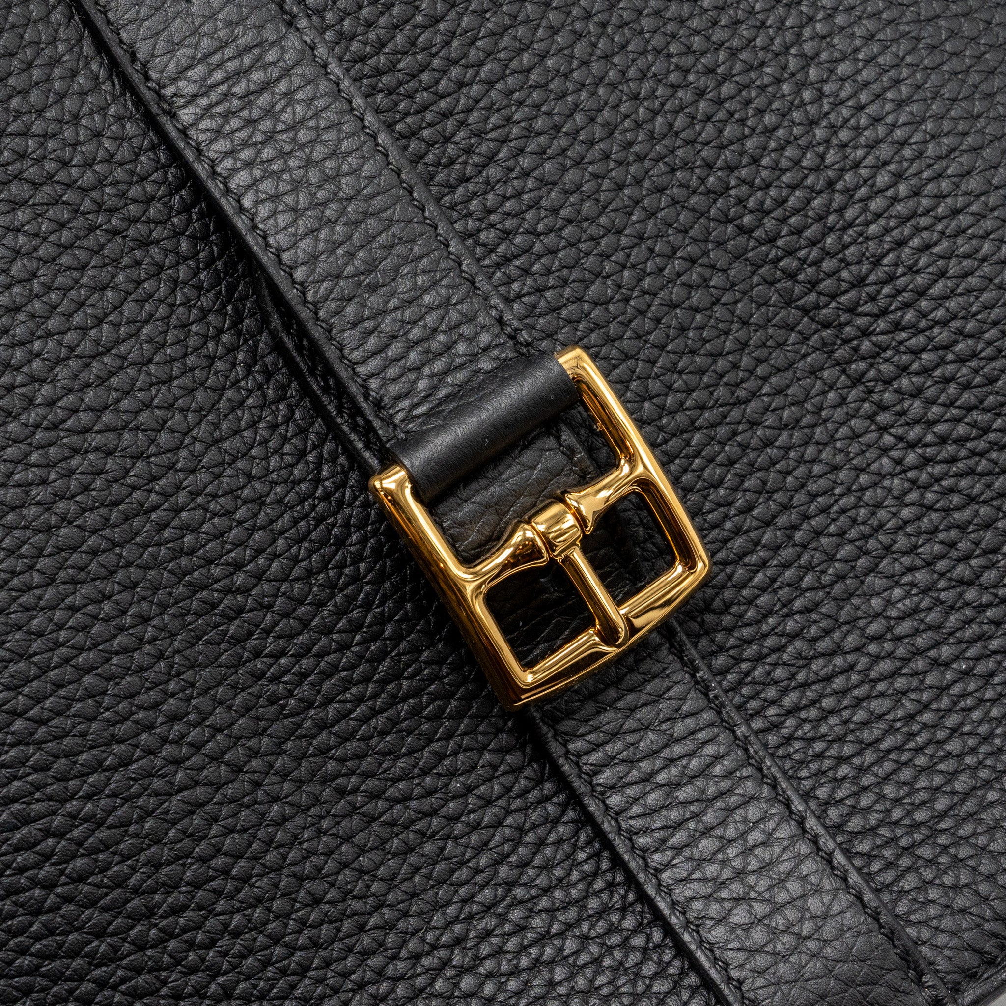 Hermes Halzan 31 clemence black GHW stamp B - Image 11