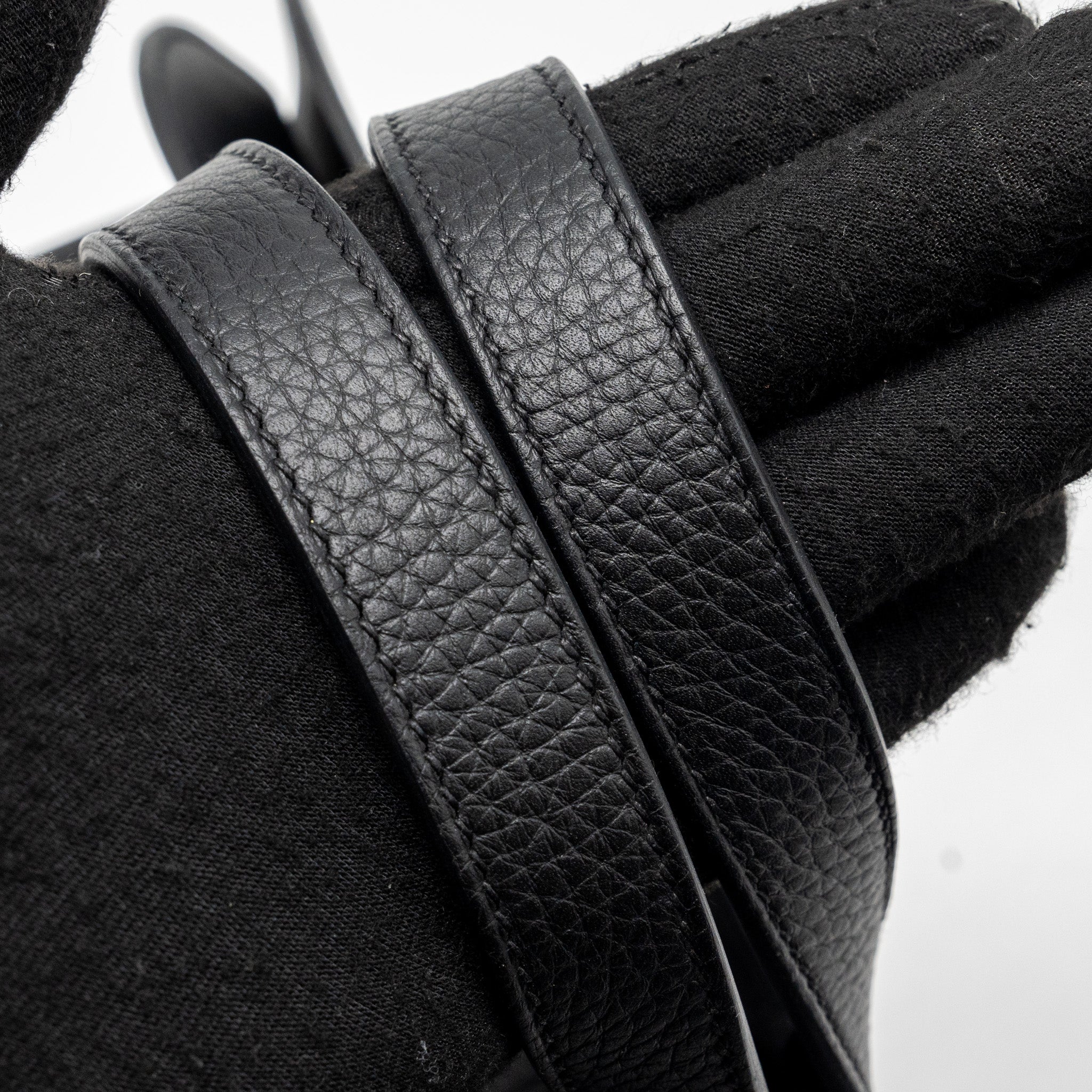 Hermes Halzan 31 clemence black GHW stamp B - Image 9