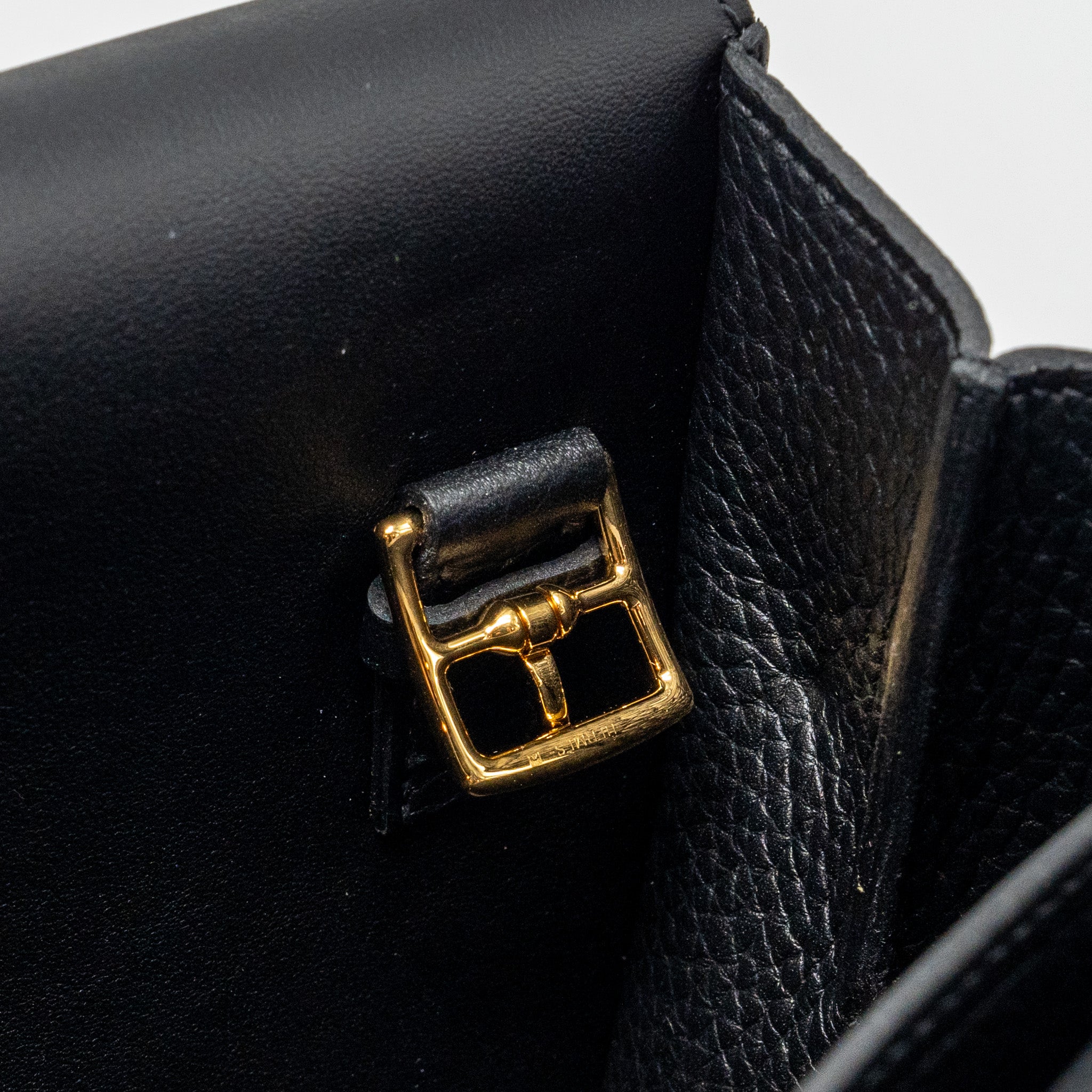 Hermes Halzan 31 clemence black GHW stamp B - Image 10