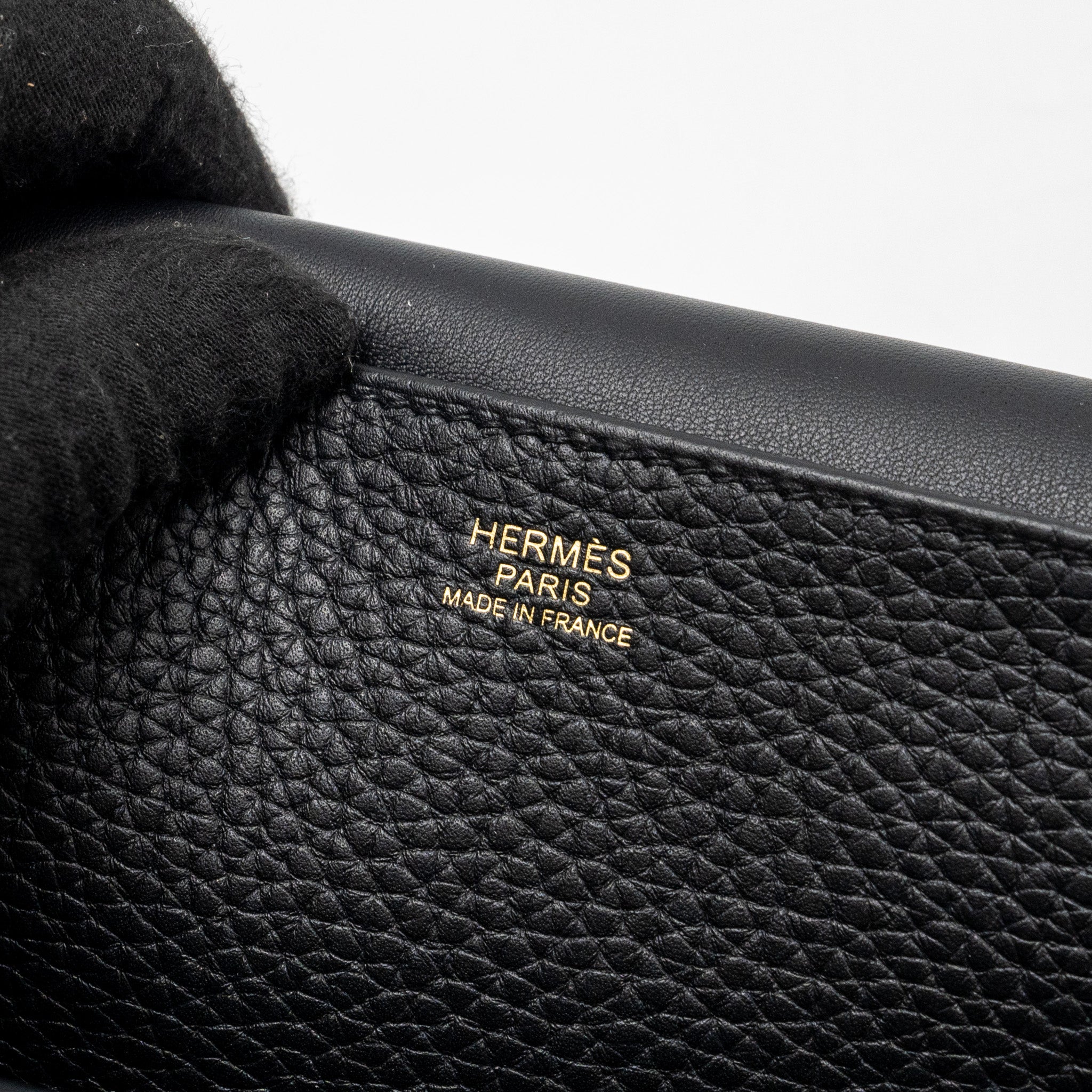Hermes Halzan 31 clemence black GHW stamp B - Image 13