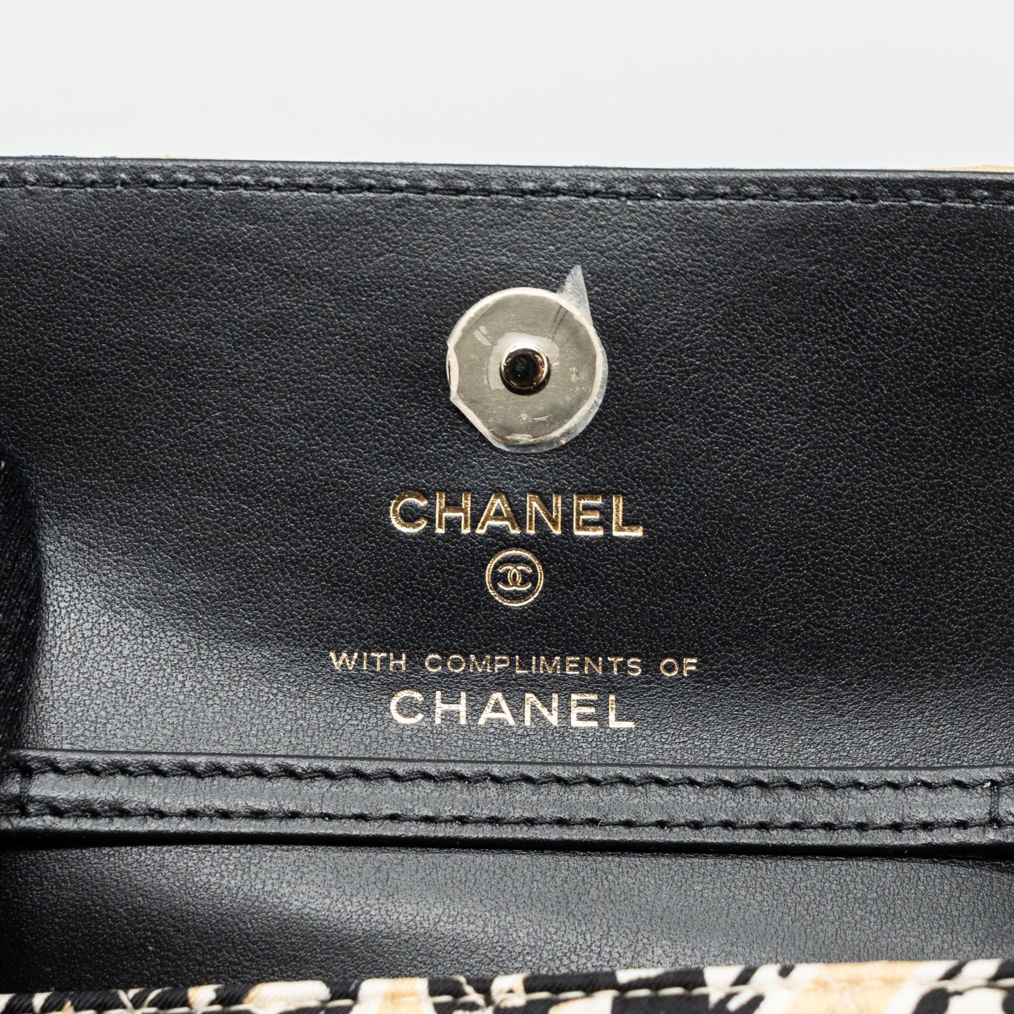 Chanel Mini Clutch With Chains Fabric Multicolour LGHW(microchip) - Image 9