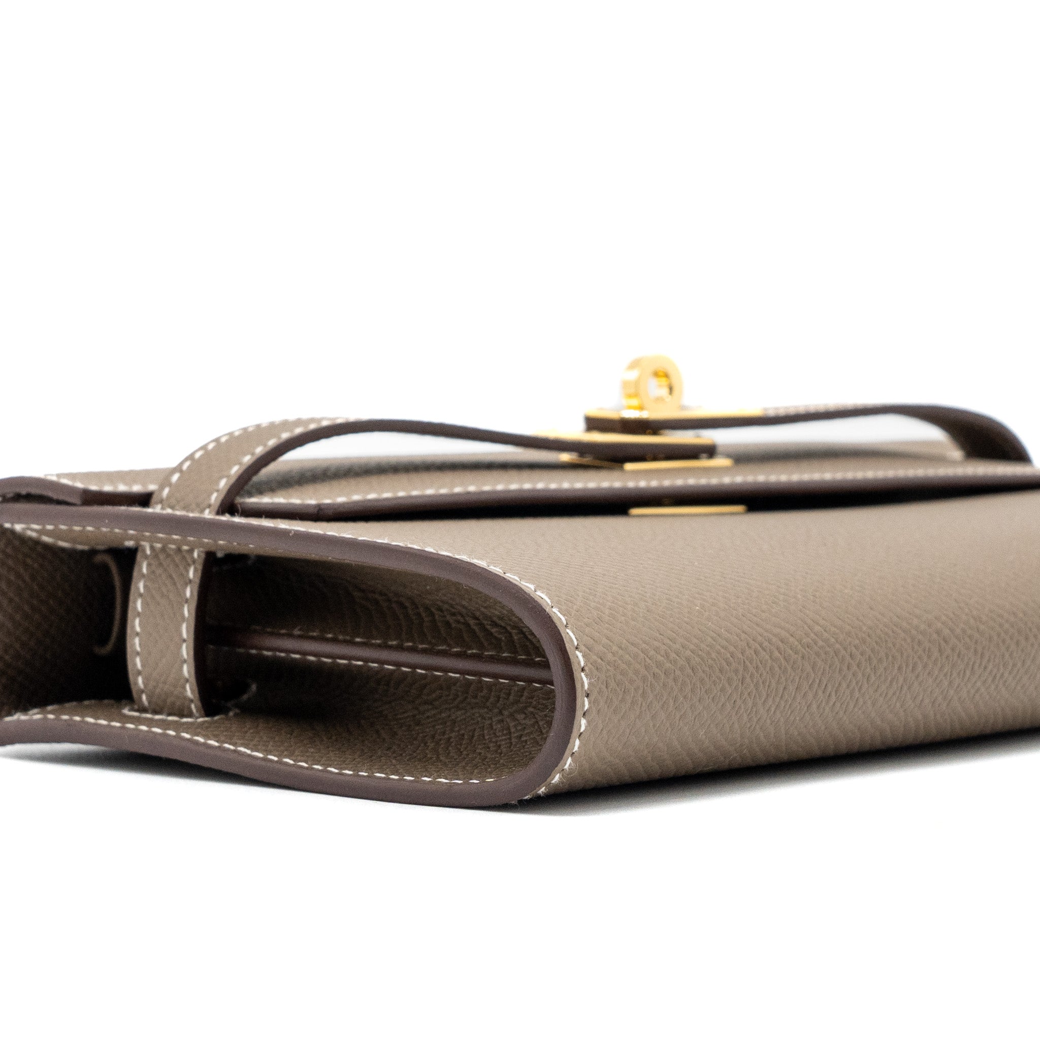 Hermes Kelly To Go Epsom Etoupe GHW Stamp B - Image 14