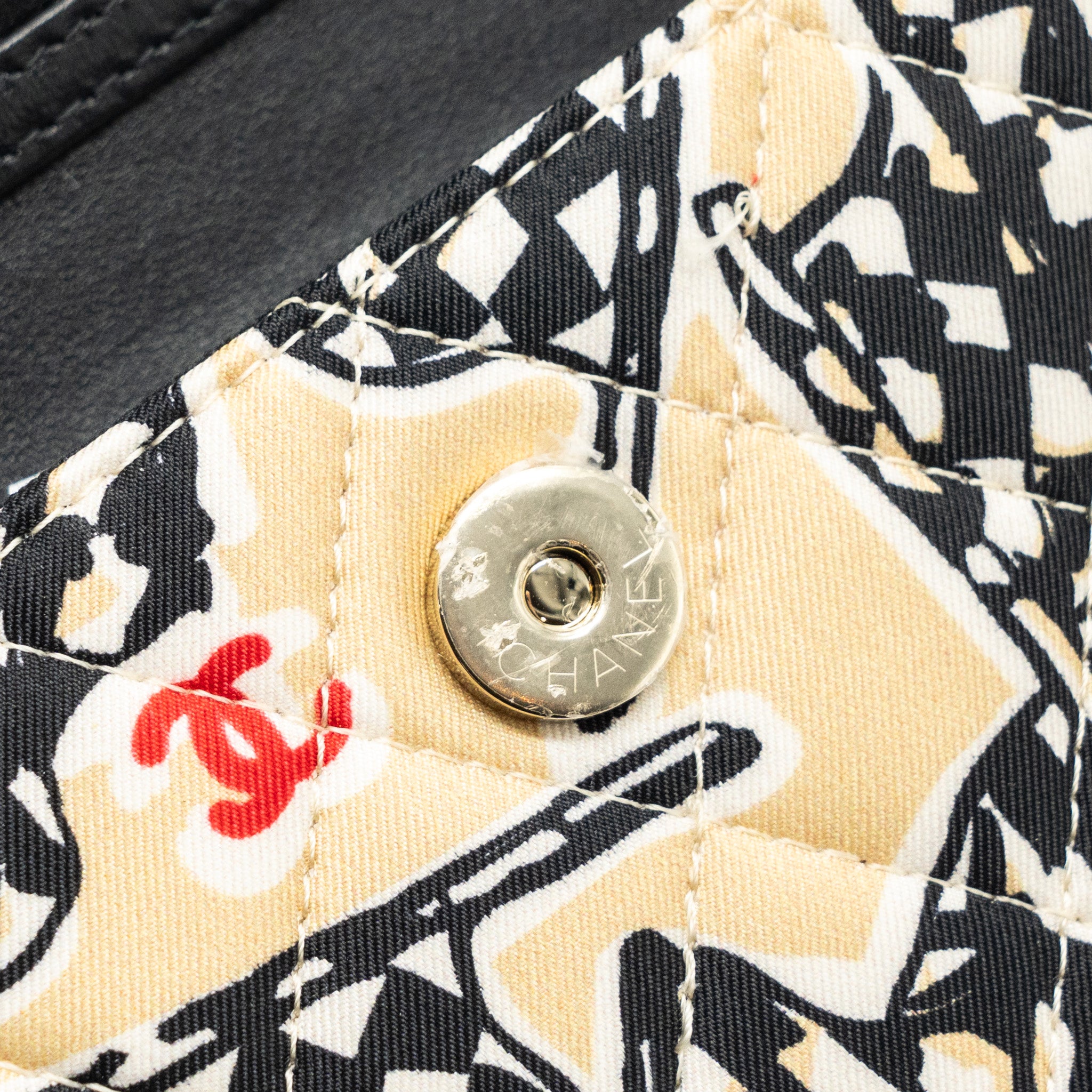 Chanel Mini Clutch With Chains Fabric Multicolour LGHW(microchip) - Image 11