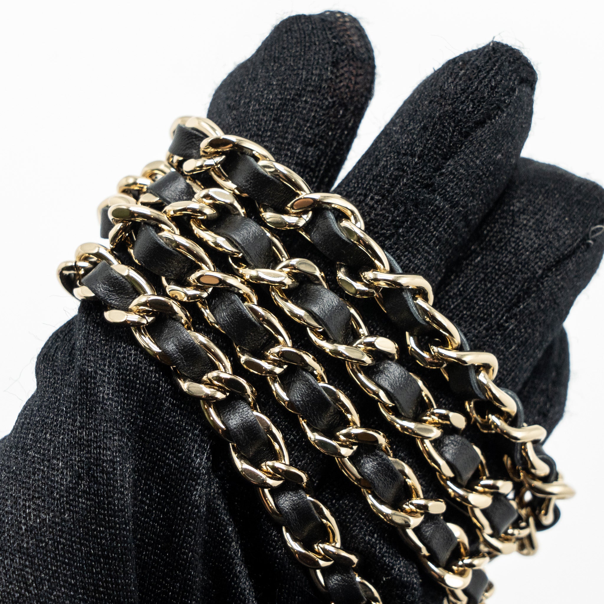 Chanel Mini Clutch With Chains Fabric Multicolour LGHW(microchip) - Image 12