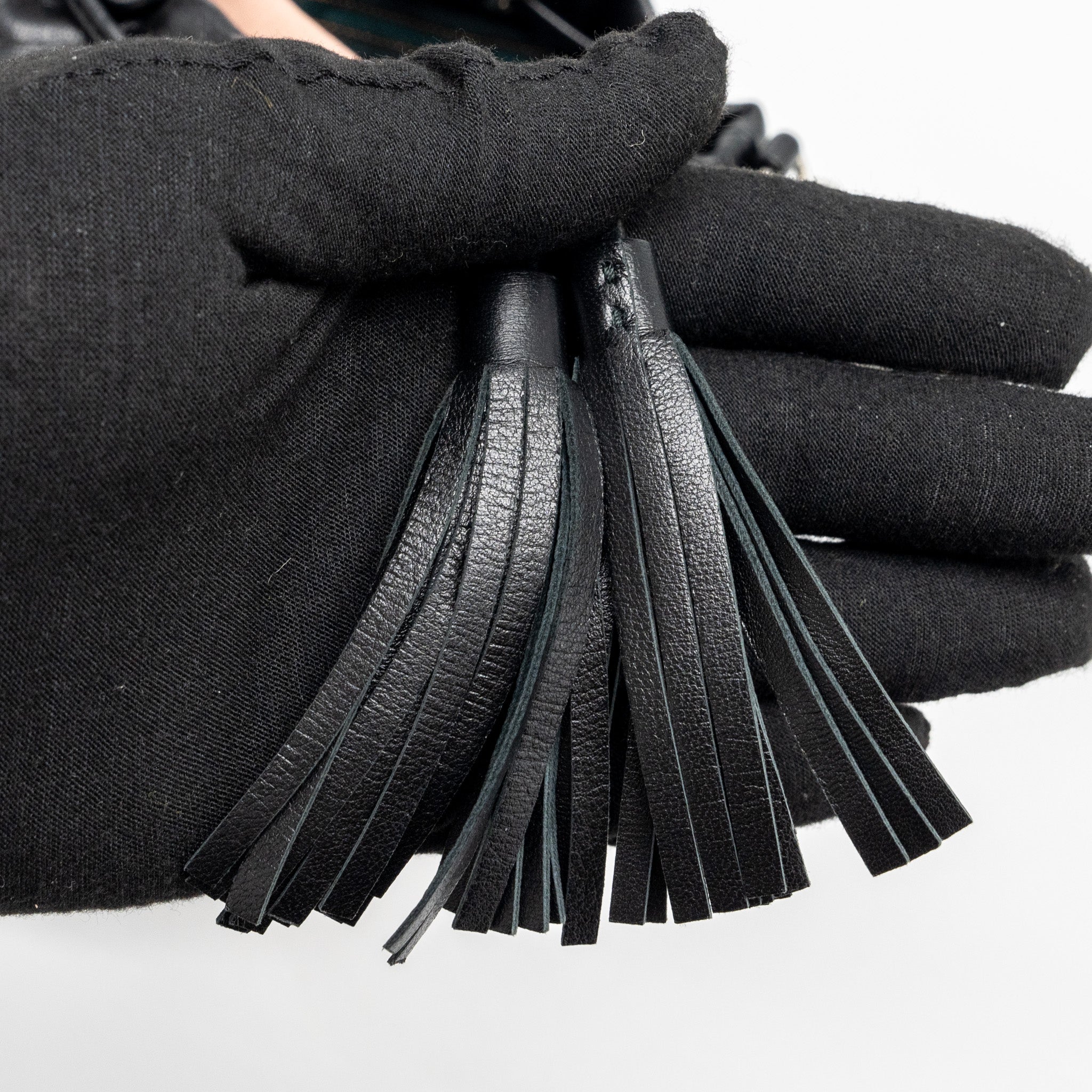 Miu Miu Small Bucket Bag Studded Nappa Lambskin BLACK SHW - Image 9