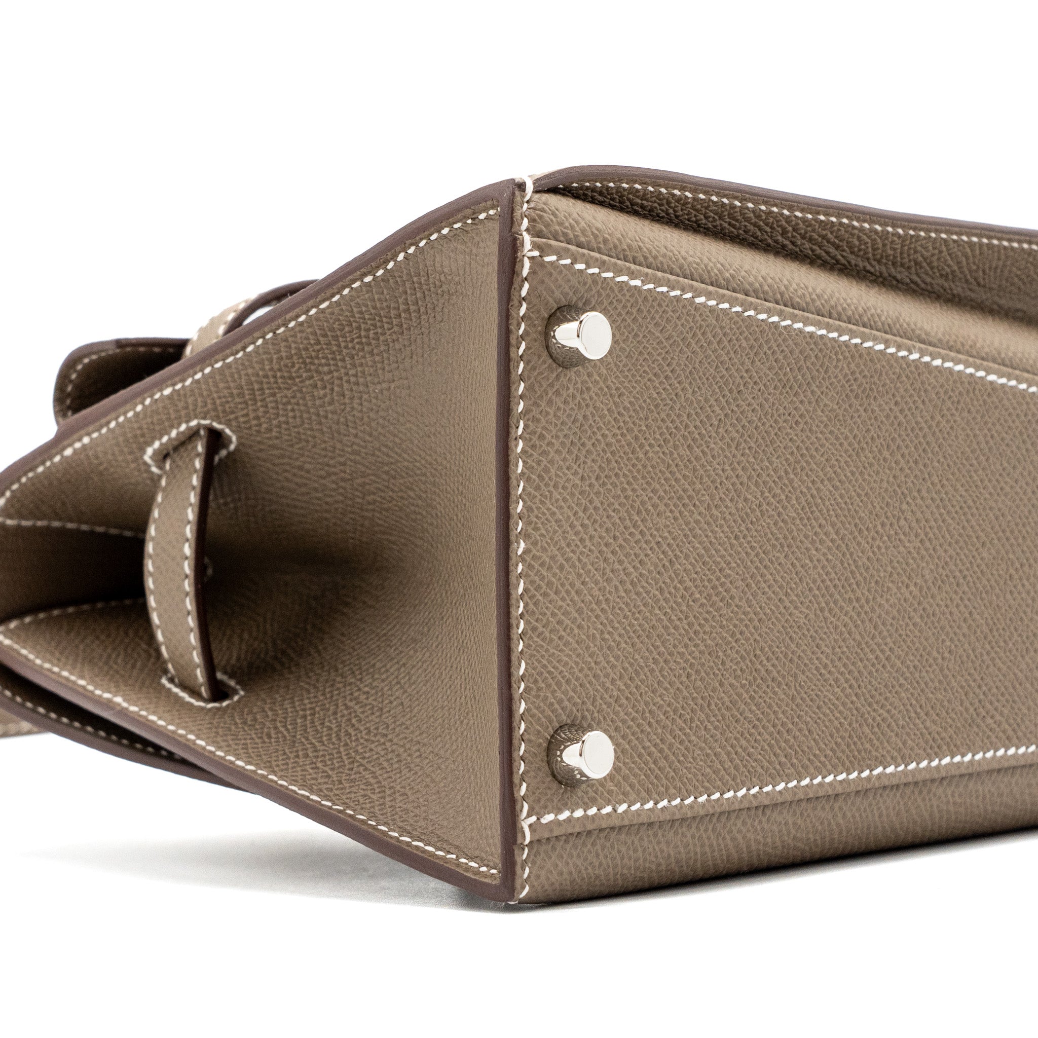 Hermes Kelly sellier en desordre 20 epsom etoupe SHW Stamp U - Image 6