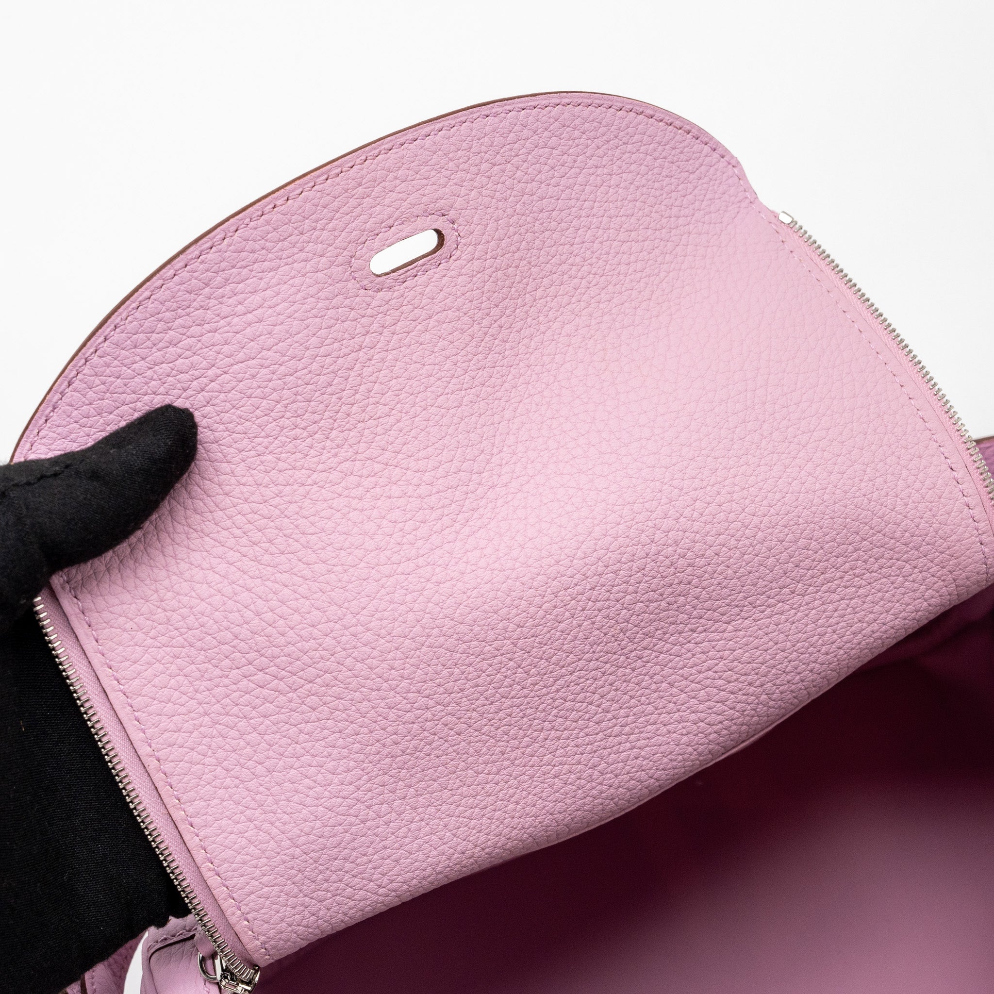 Hermes Lindy 26 Clemence X9 Mauve Sylvestre SHW Stamp U - Image 10