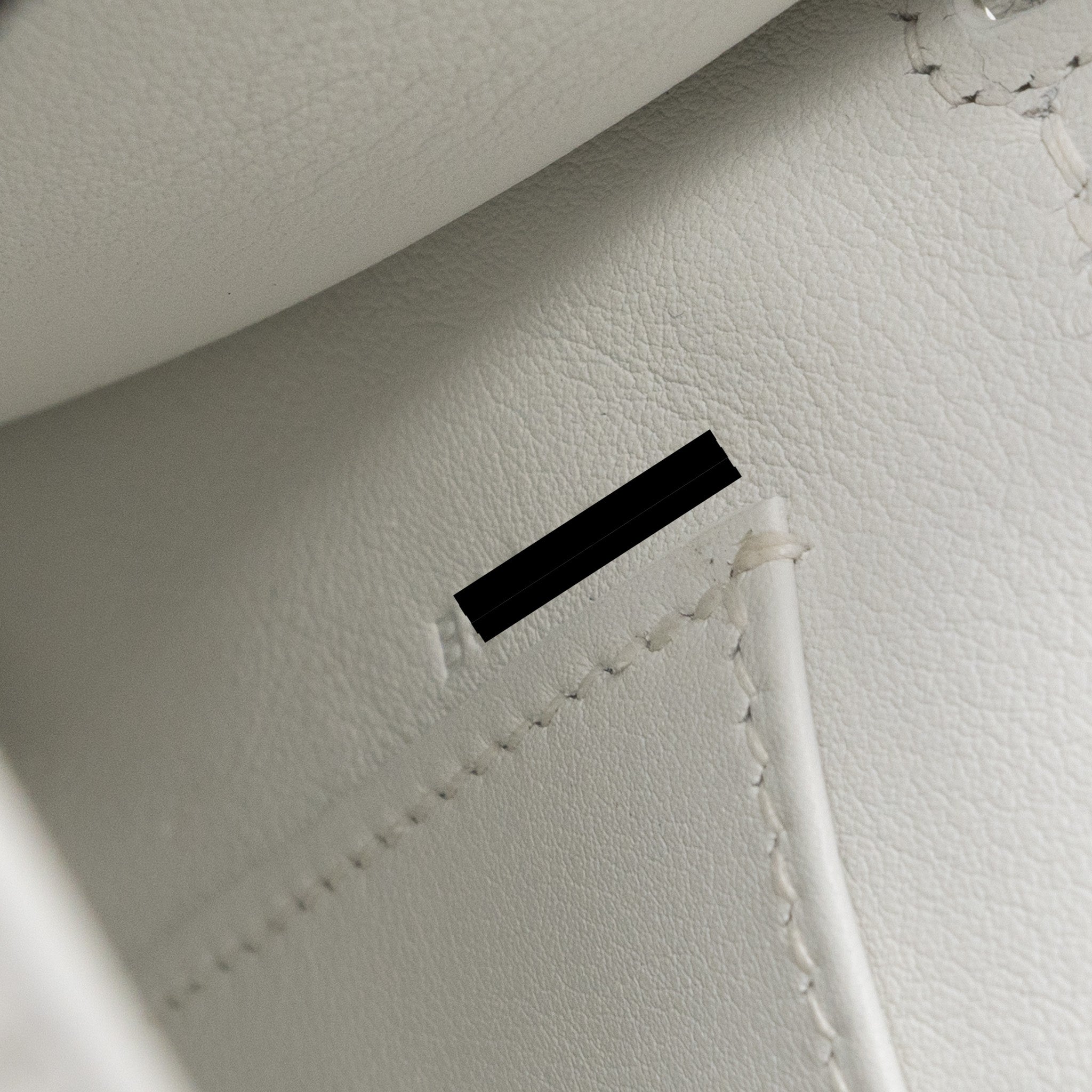 Hermes Kelly Pochette swift New White SHW stamp B - Image 12