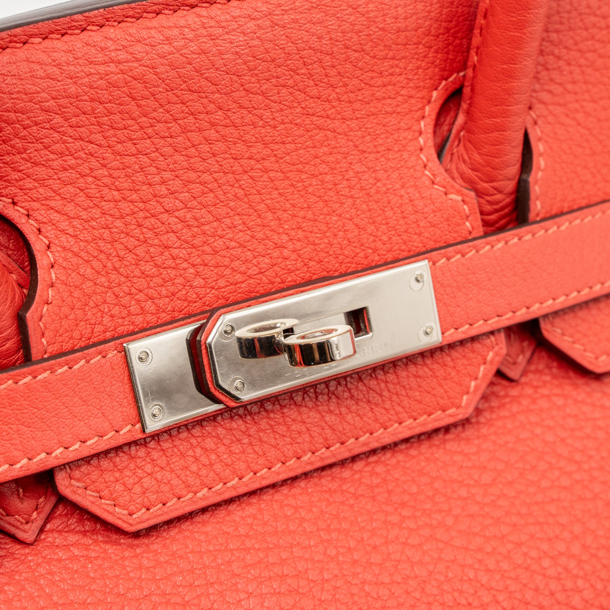 Hermes birkin 30 togo rose Jaipur SHW stamp T - Image 9