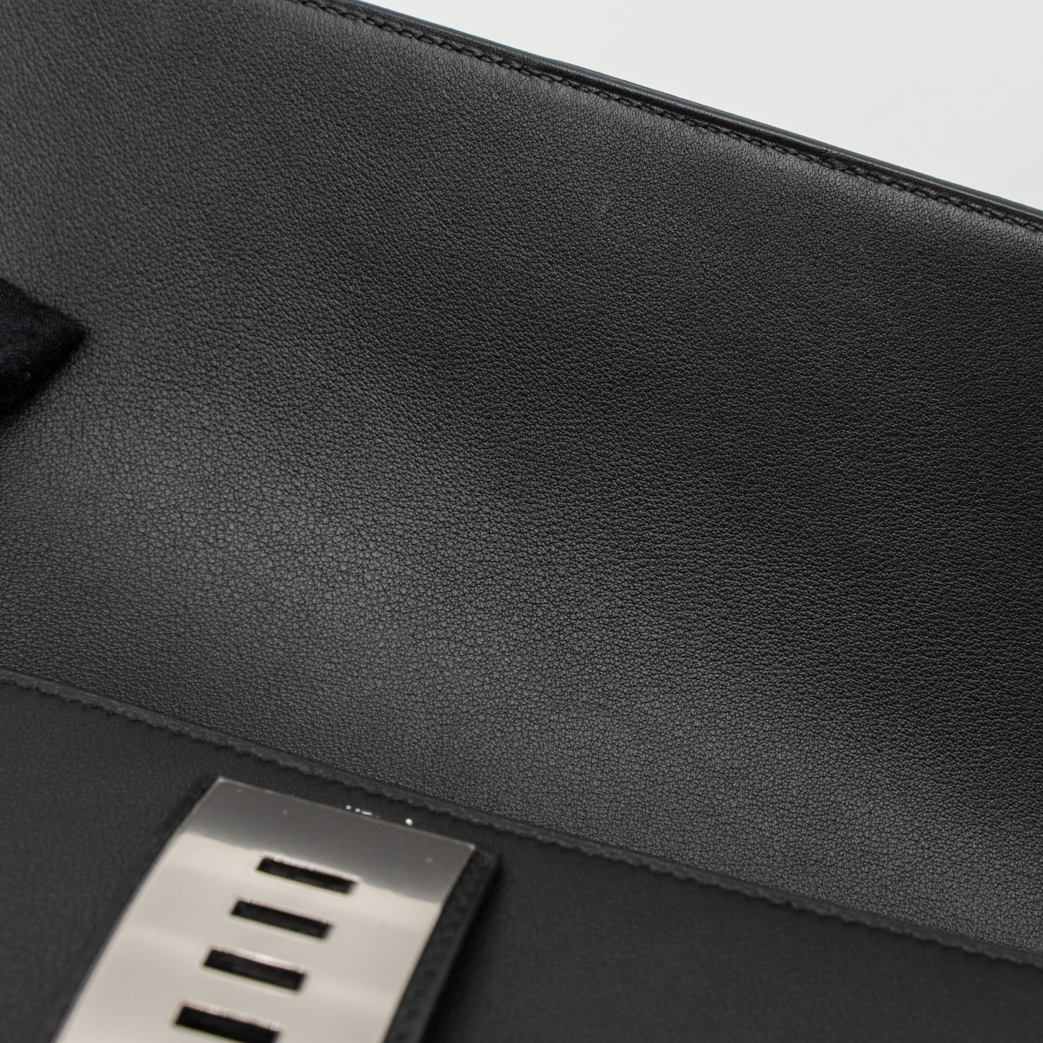 HERMES POCHETTE MEDOR 23 SWIFT BLACK SHW stamp X - Image 11
