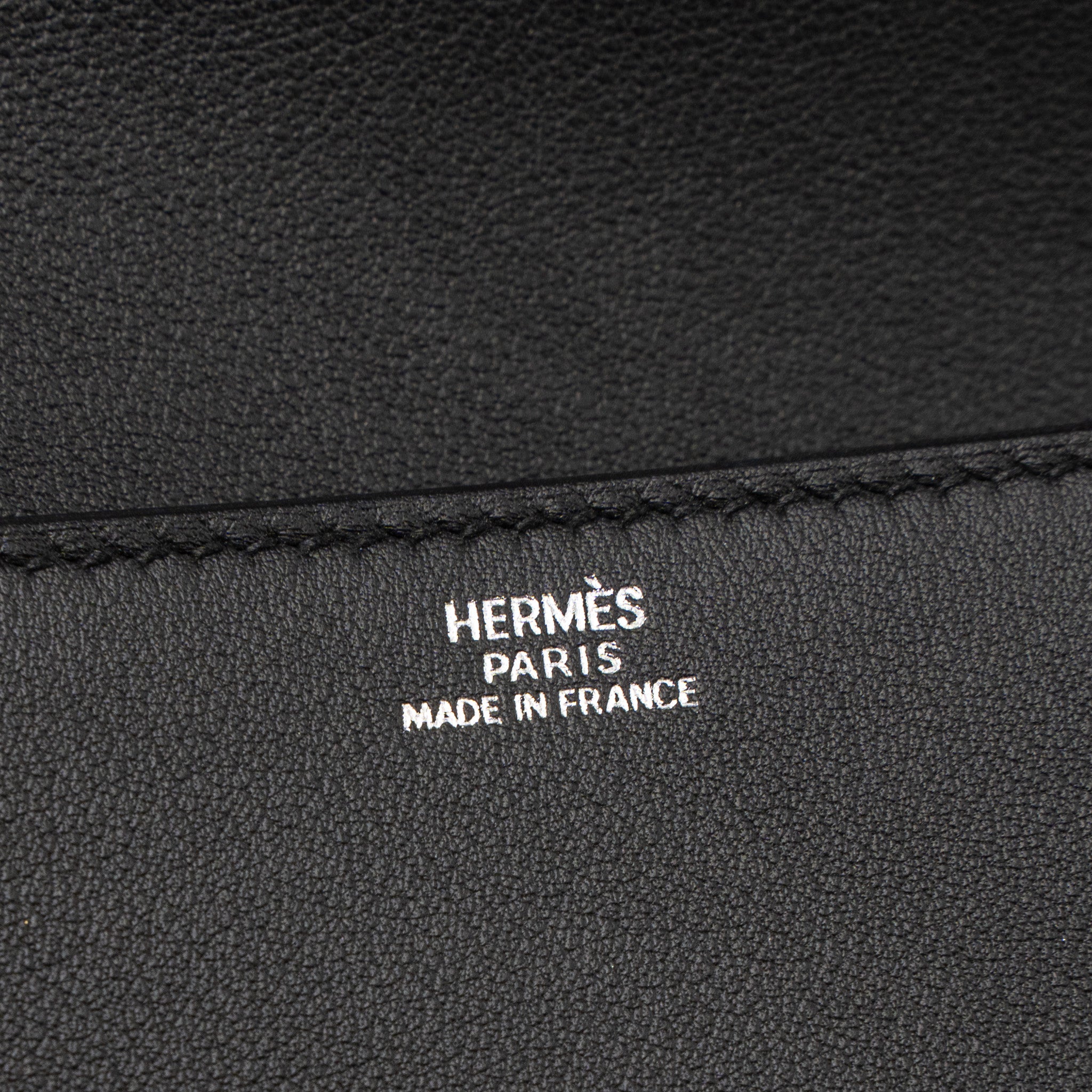 HERMES POCHETTE MEDOR 23 SWIFT BLACK SHW stamp X - Image 12