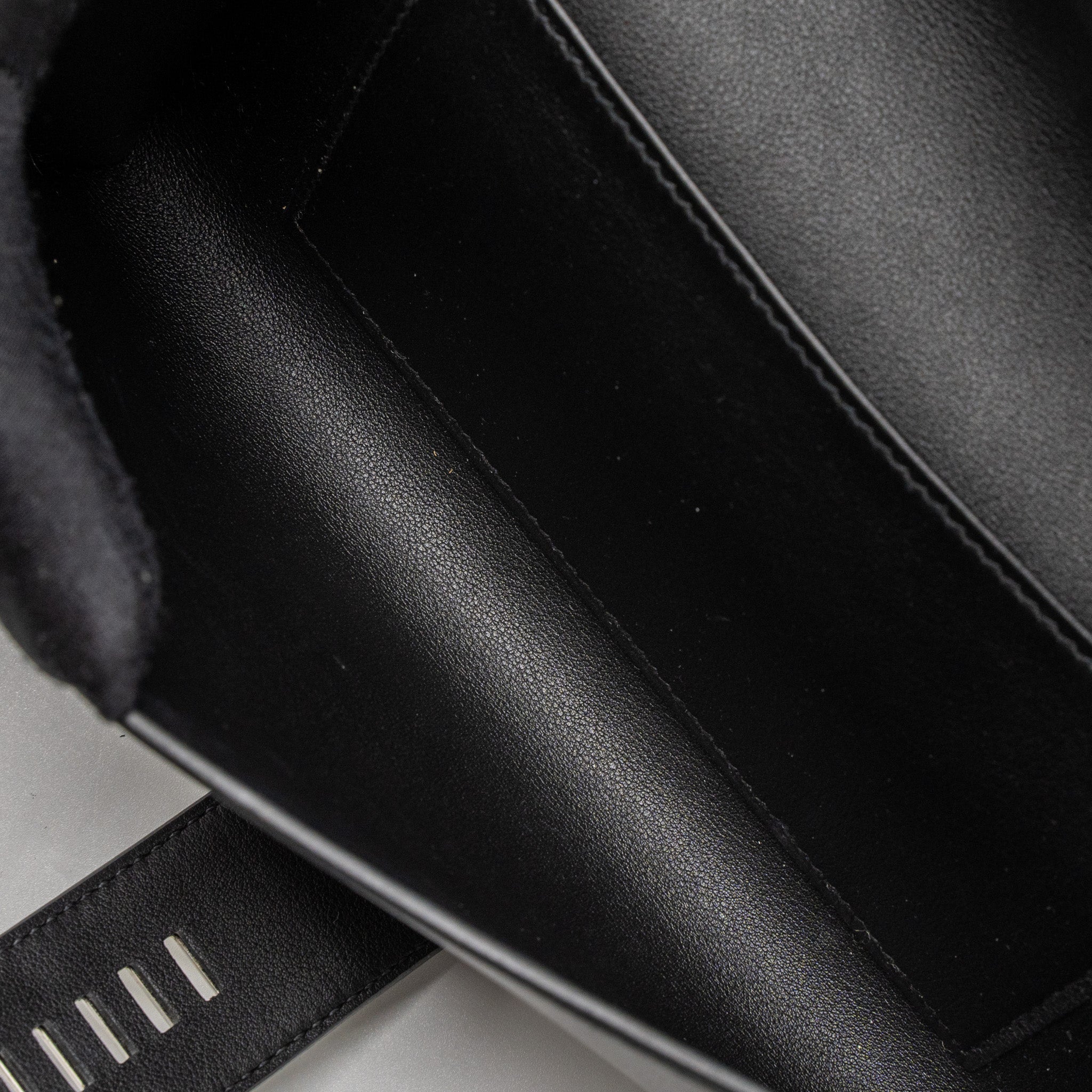 HERMES POCHETTE MEDOR 23 SWIFT BLACK SHW stamp X - Image 13