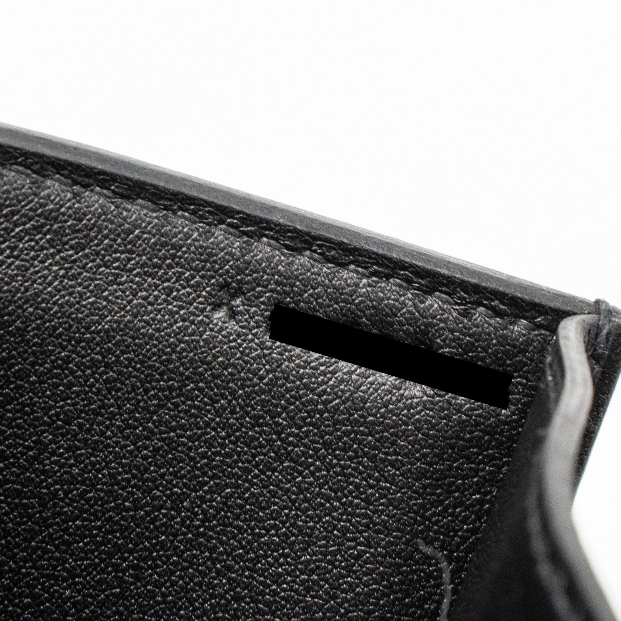 HERMES POCHETTE MEDOR 23 SWIFT BLACK SHW stamp X - Image 14