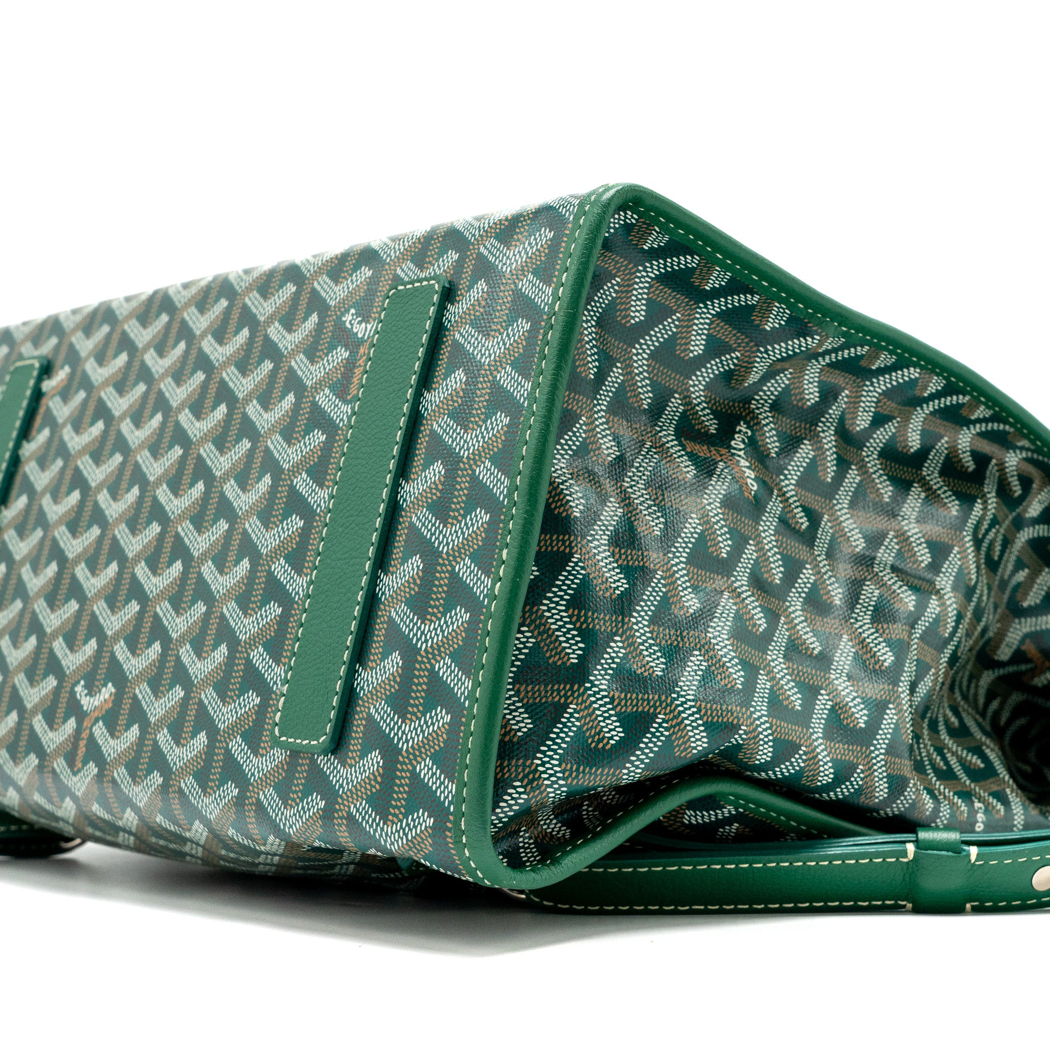 Goyard Saint Leger backpack with bulldog print canvas green SHW - Image 7