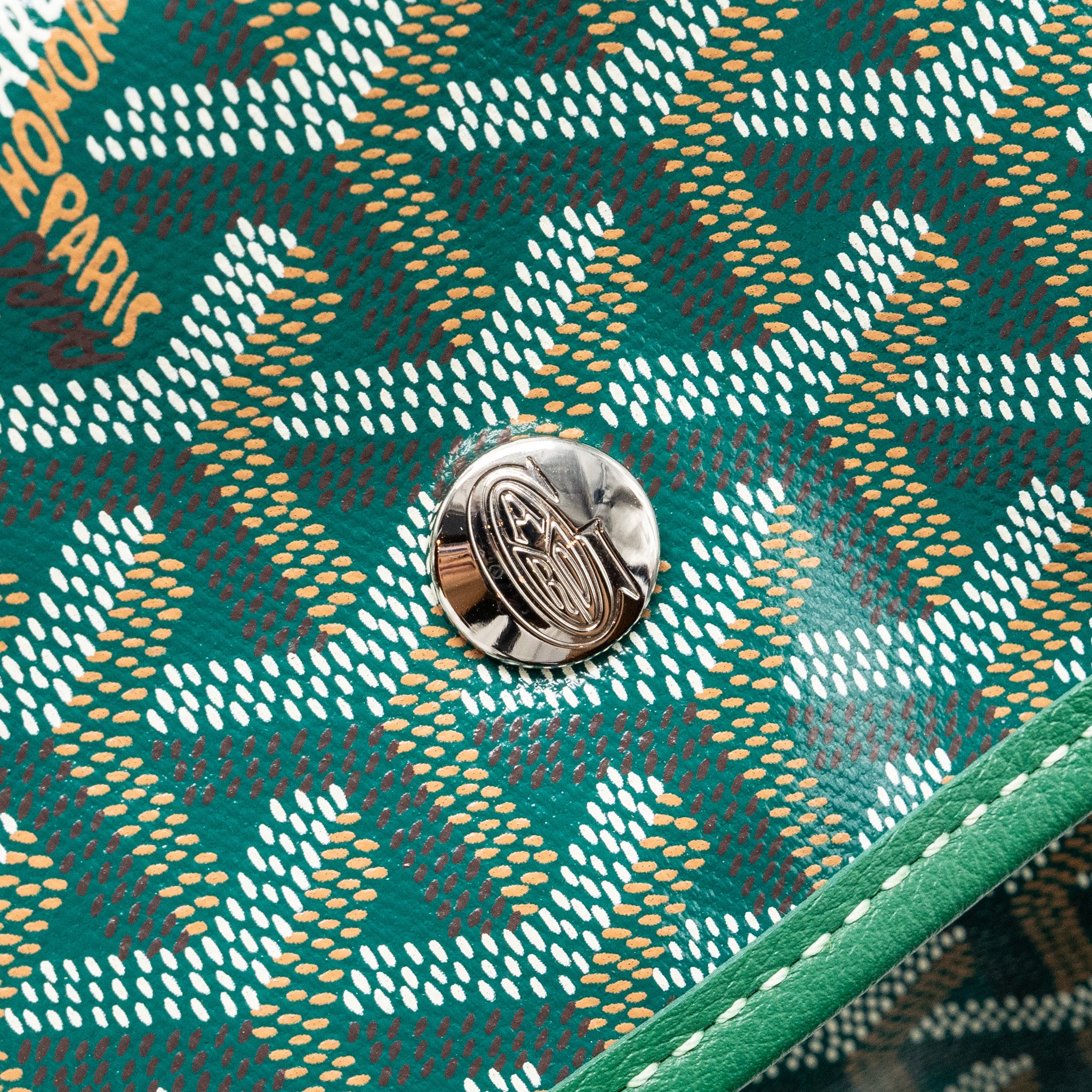 Goyard Saint Leger backpack with bulldog print canvas green SHW - Image 11