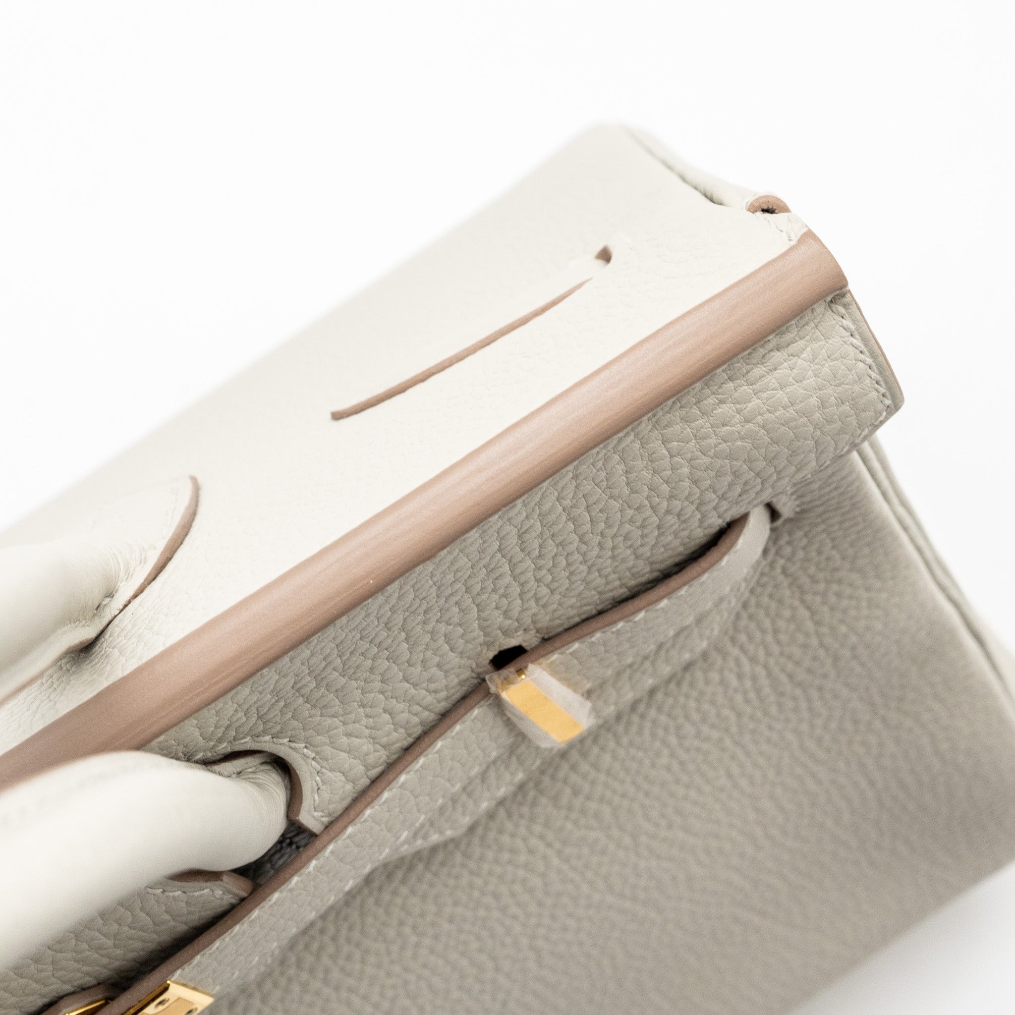 Hermes Birkin 30 Togo Gris Perle GHW Stamp U - Image 9
