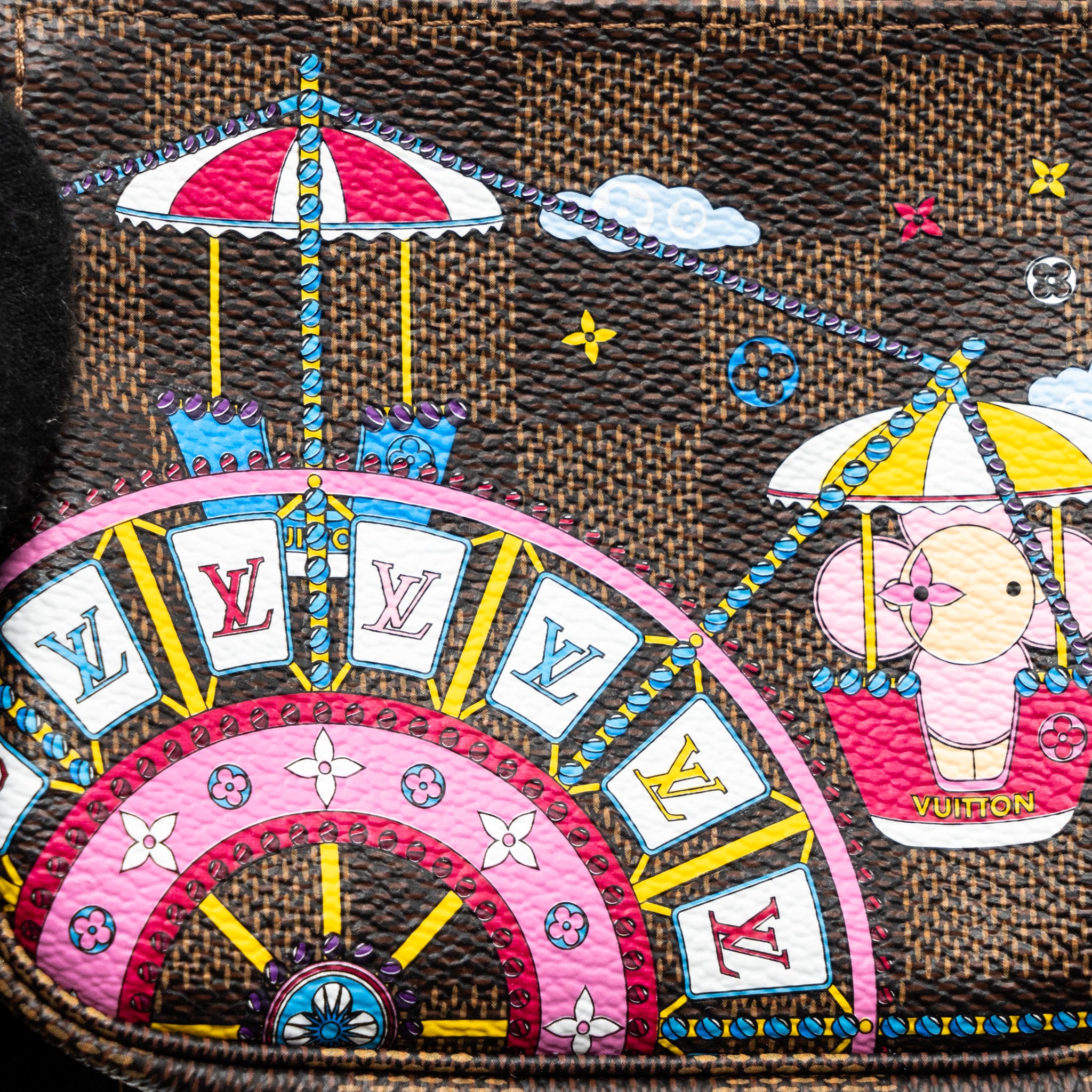 Louis vuitton mini pochette accessories Christmas limited edition multicolor GHW - Image 8