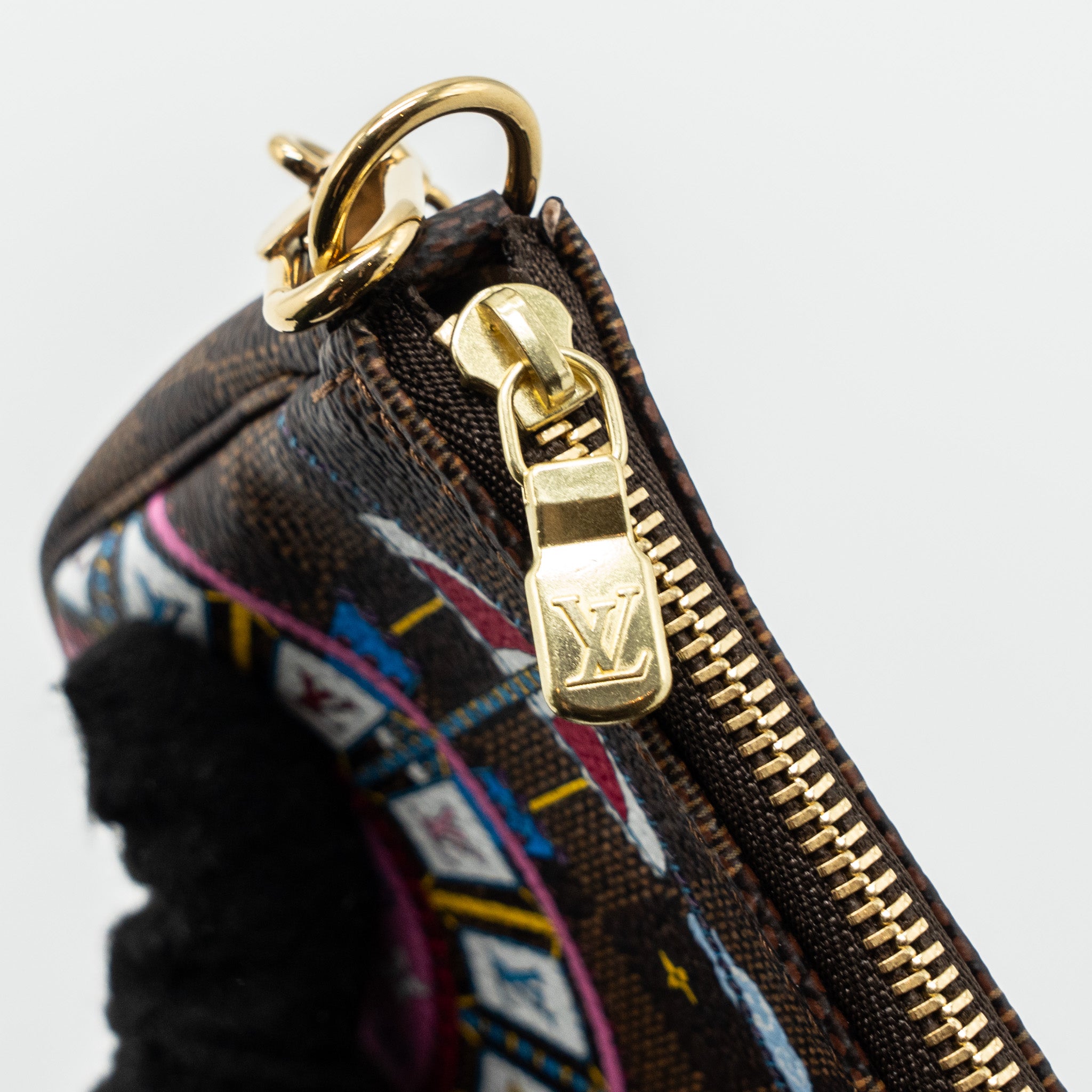 Louis vuitton mini pochette accessories Christmas limited edition multicolor GHW - Image 10