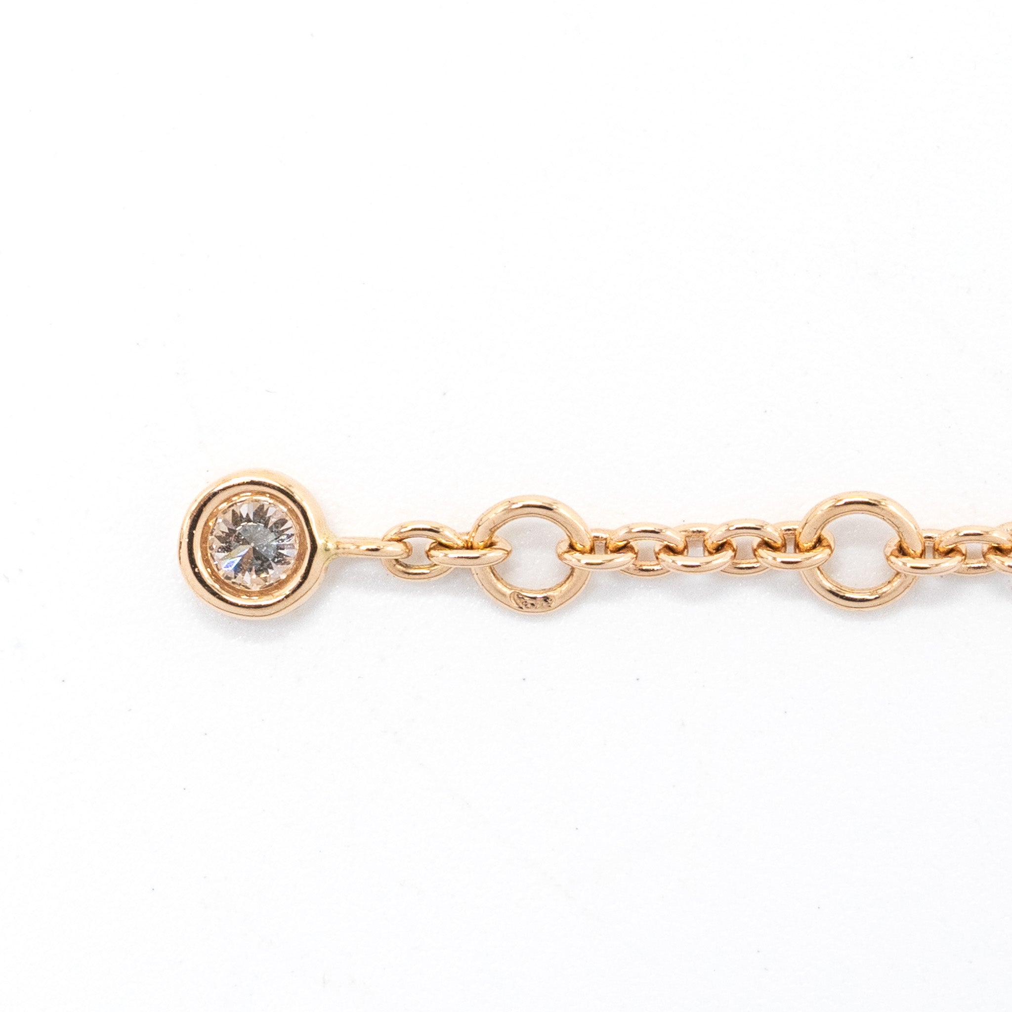 Hermes size SH finesse bracelet rose gold diamonds - Image 3