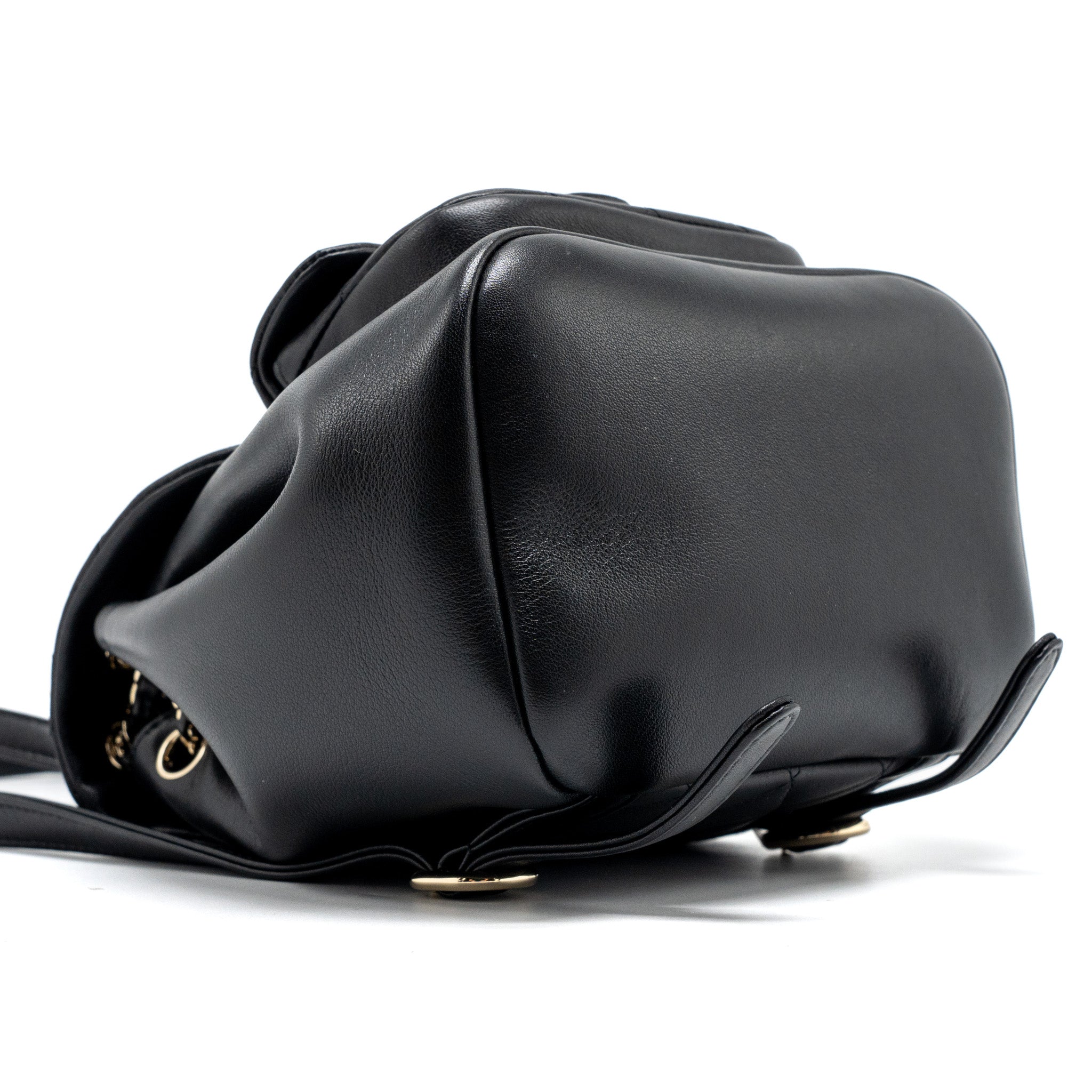 Chanel 24P Mini Duma Backpack Calfskin Black LGHW (Microchip) - Image 7