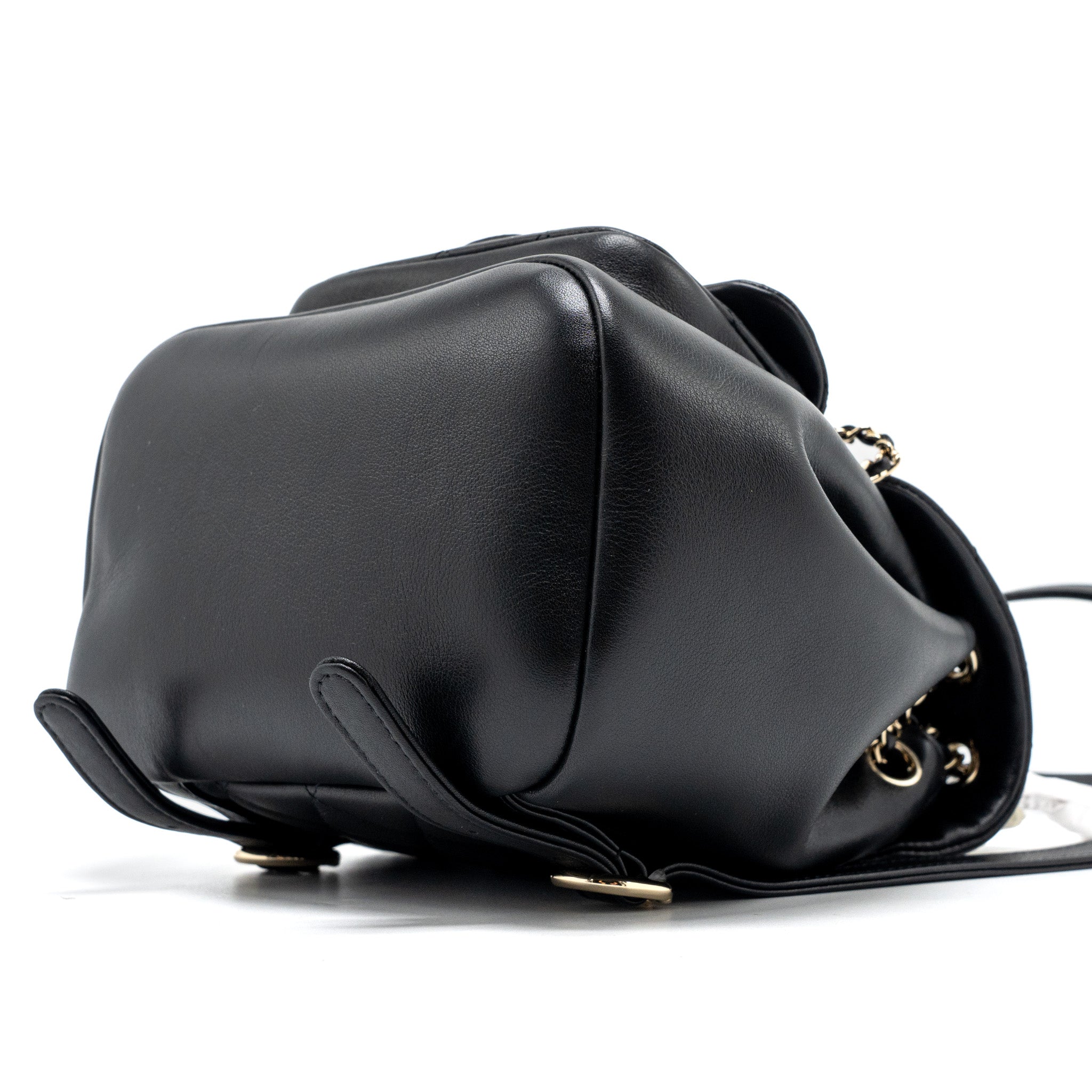 Chanel 24P Mini Duma Backpack Calfskin Black LGHW (Microchip) - Image 8