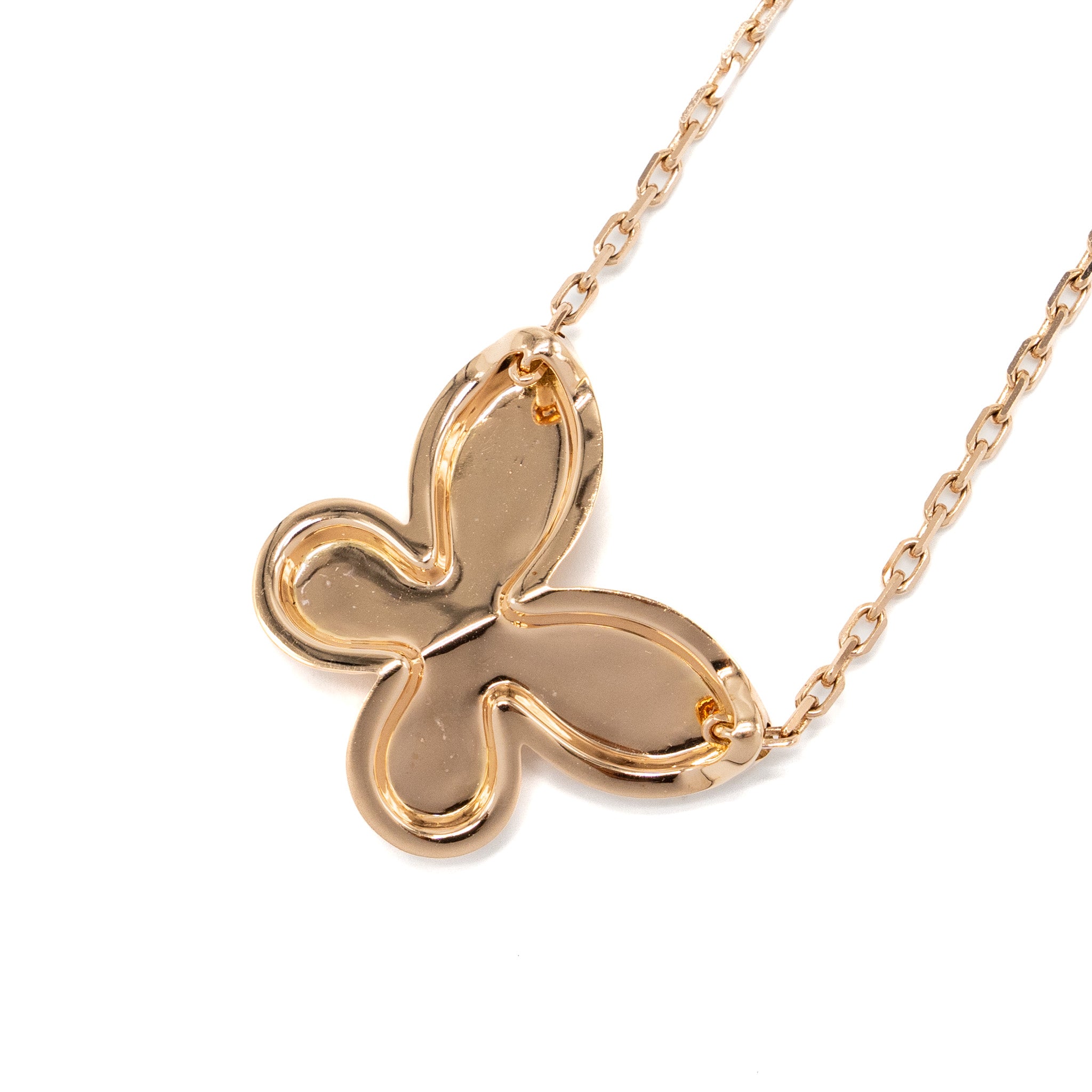 Graff Pave butterfly pendant rose gold, diamonds - Image 4