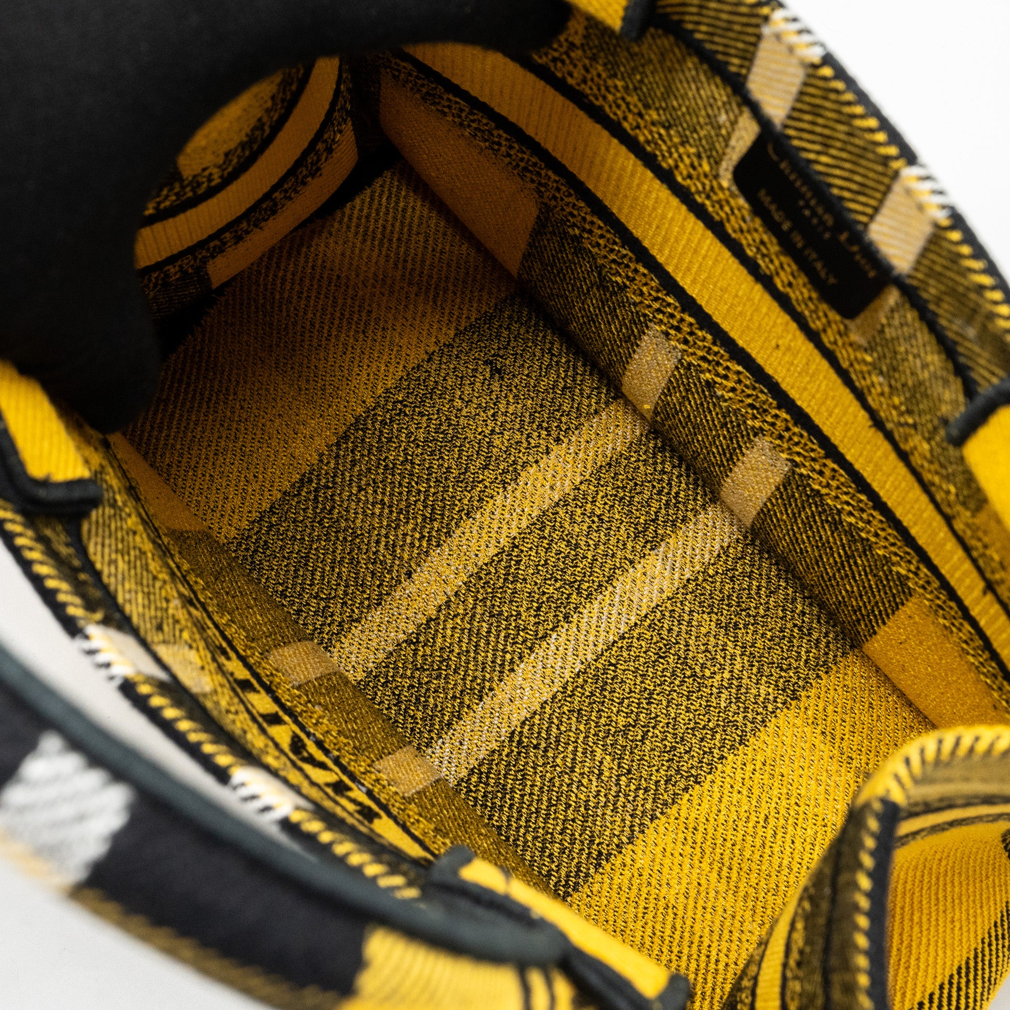 Dior small book tote canvas yellow / black - Image 10