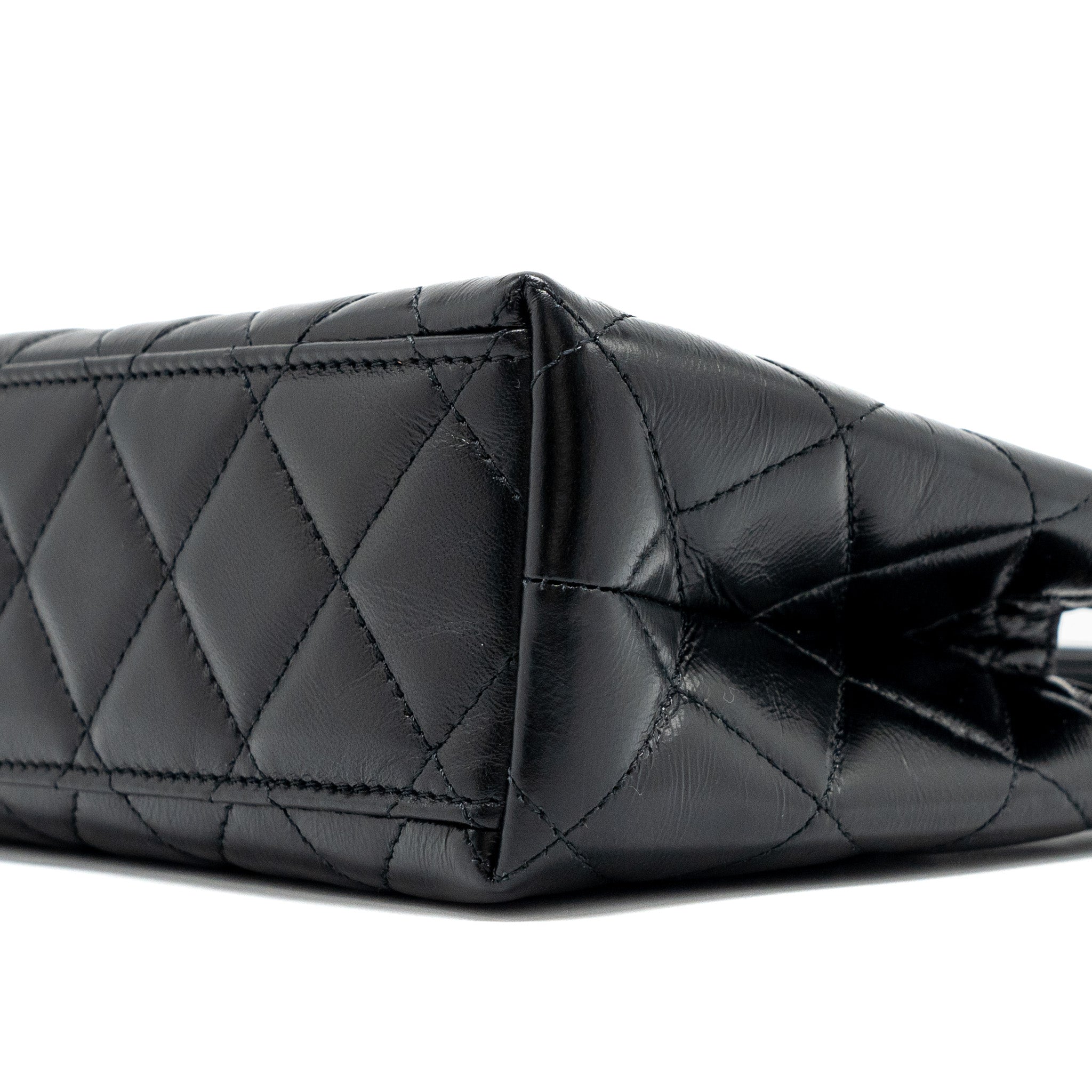 Chanel 24P Mini Shopping Tote/ Kelly Bag Calfskin Black GHW (MICROCHIP) - Image 7