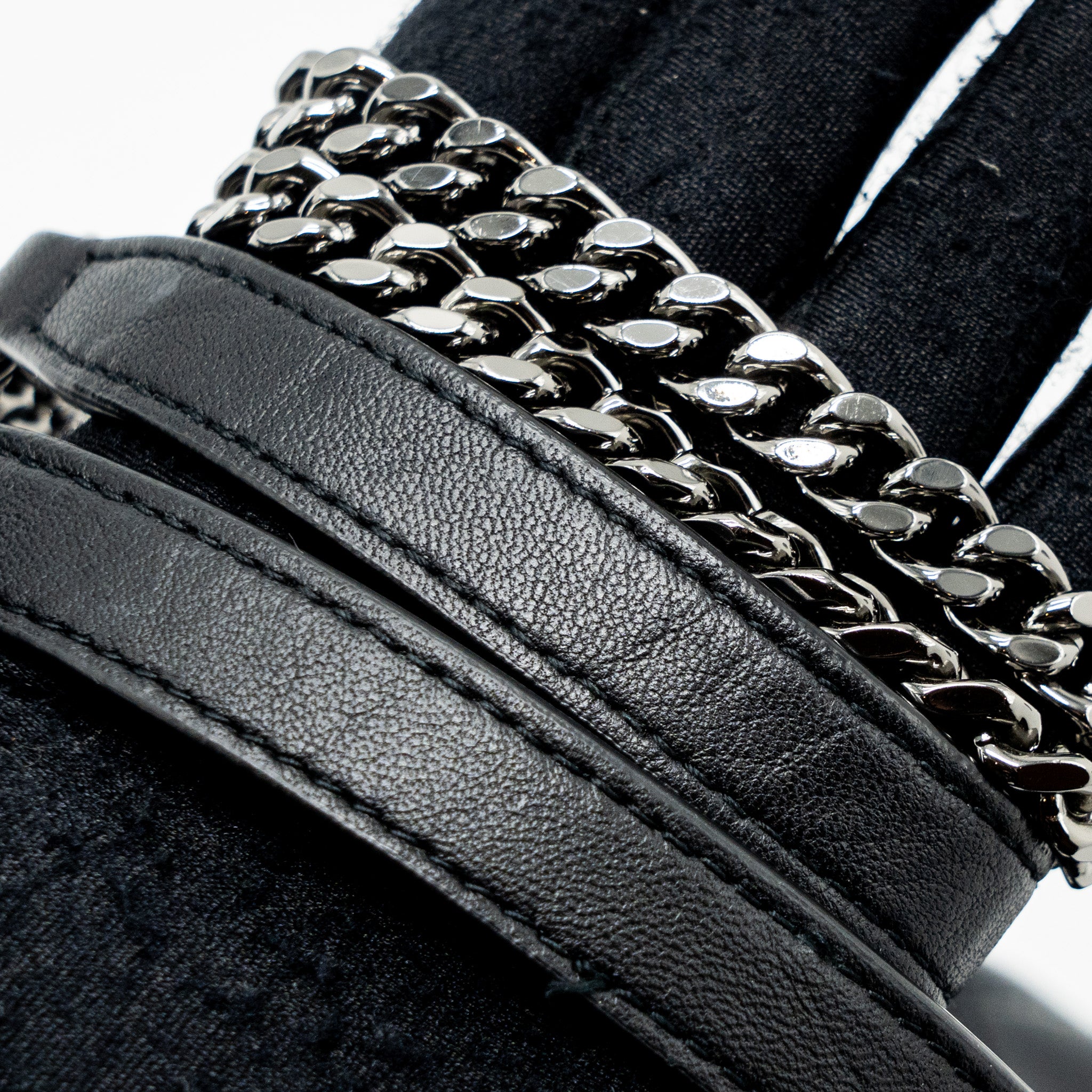 Saint Laurent/YSL Becky Chain Bag Quilted Lambskin Black SHW - Image 14
