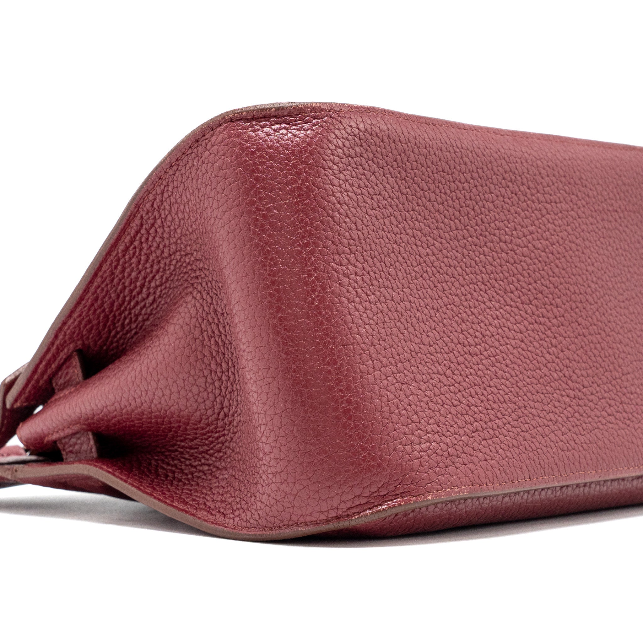 Hermes jypsiere 28 Clemence rouge grenat SHW Stamp square P - Image 6