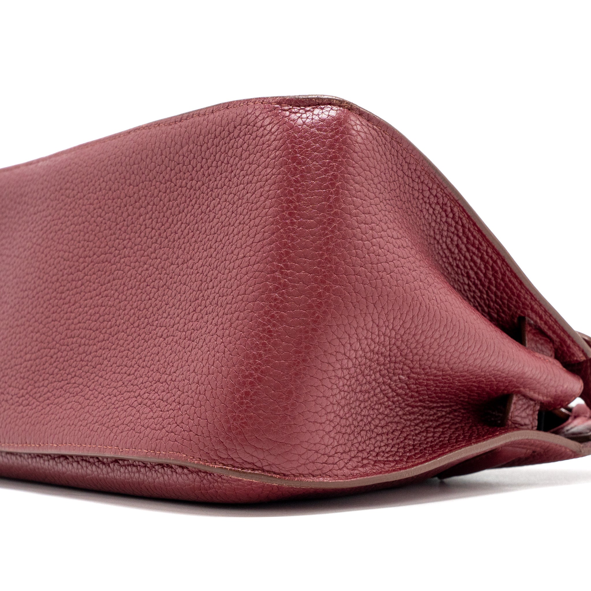 Hermes jypsiere 28 Clemence rouge grenat SHW Stamp square P - Image 7
