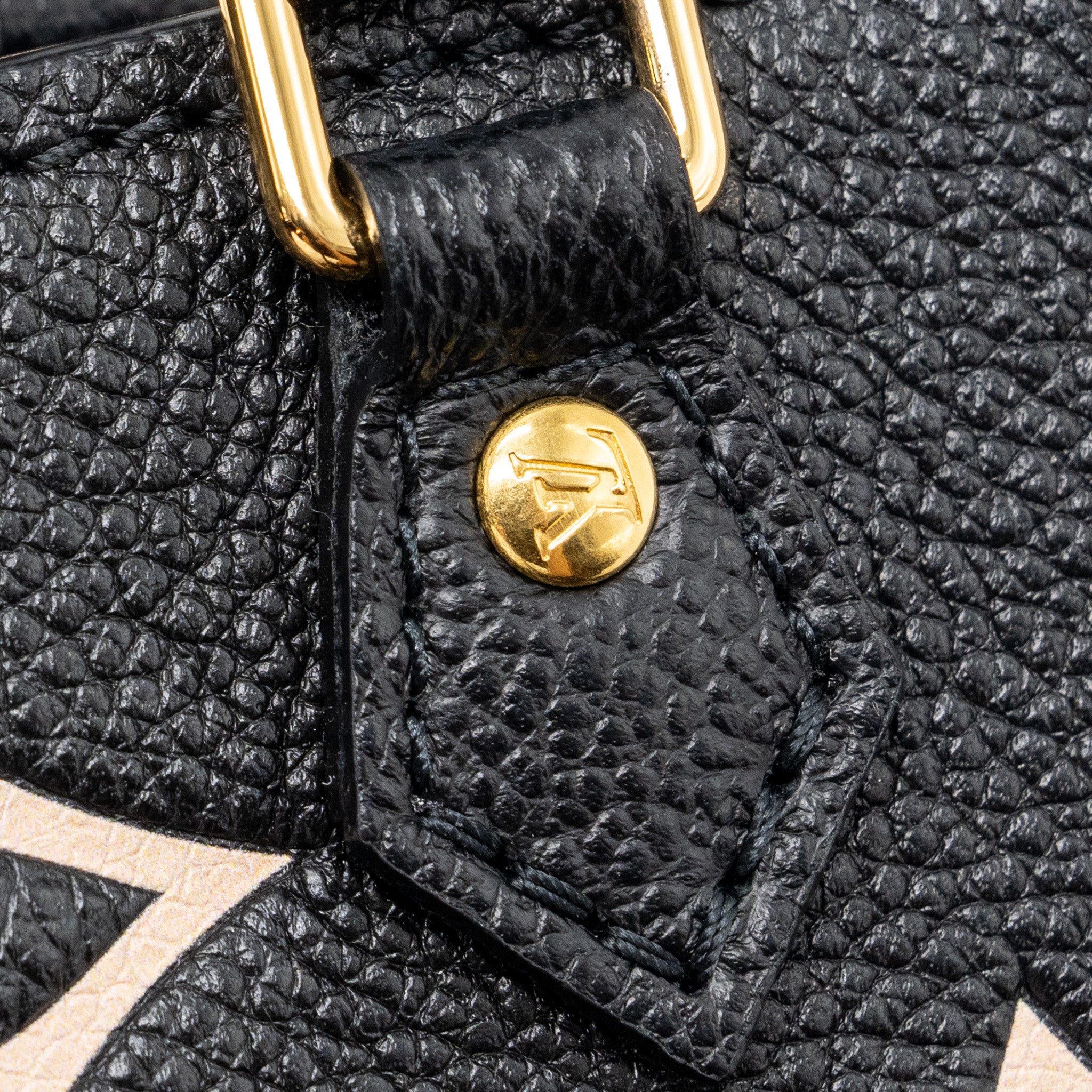 Louis Vuitton Petit Sac Plat Monogram Empreinte Black/ Beige GHW (New Version) - Image 12