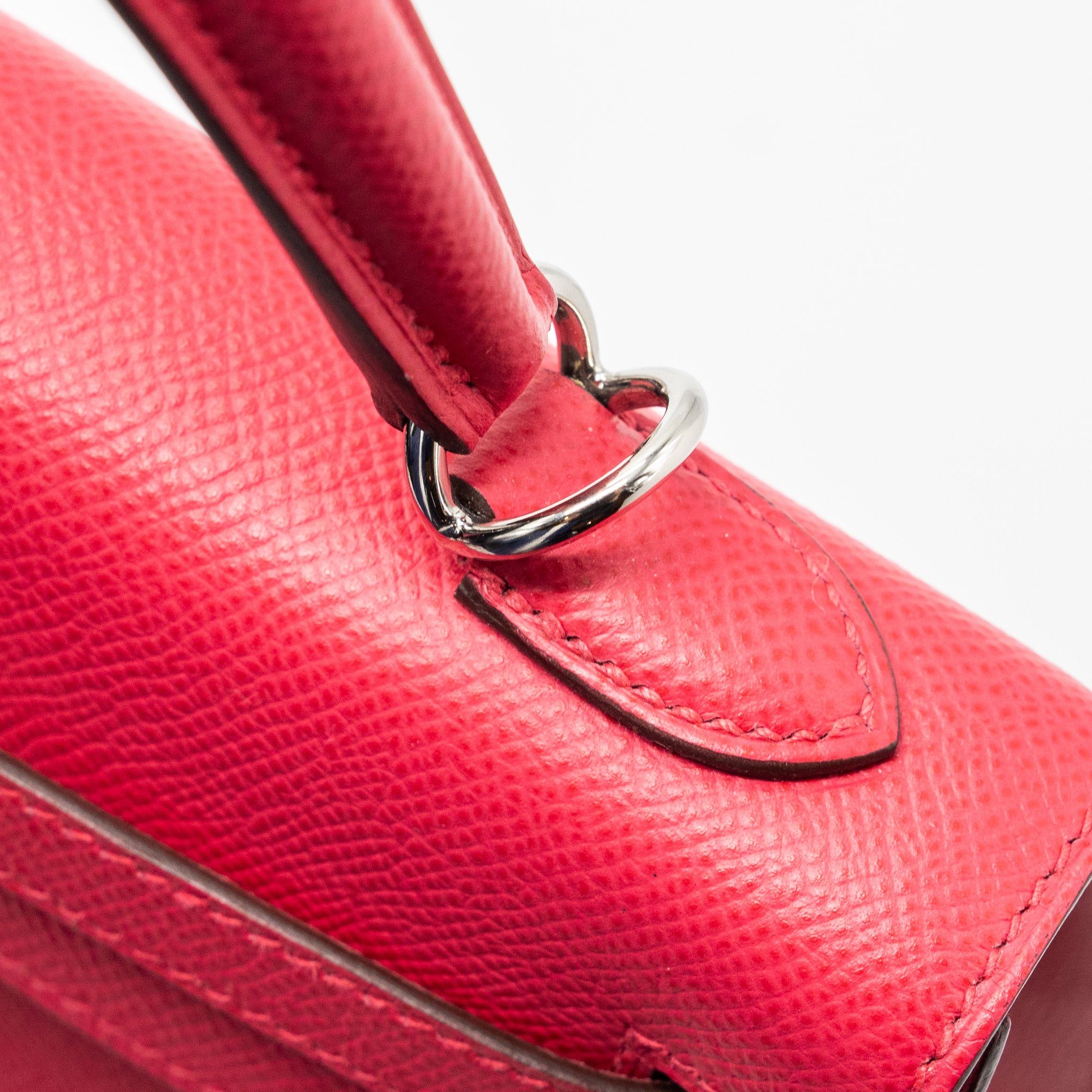 Hermes Kelly 25 Epsom Rose Extreme SHW Stamp D - Image 11