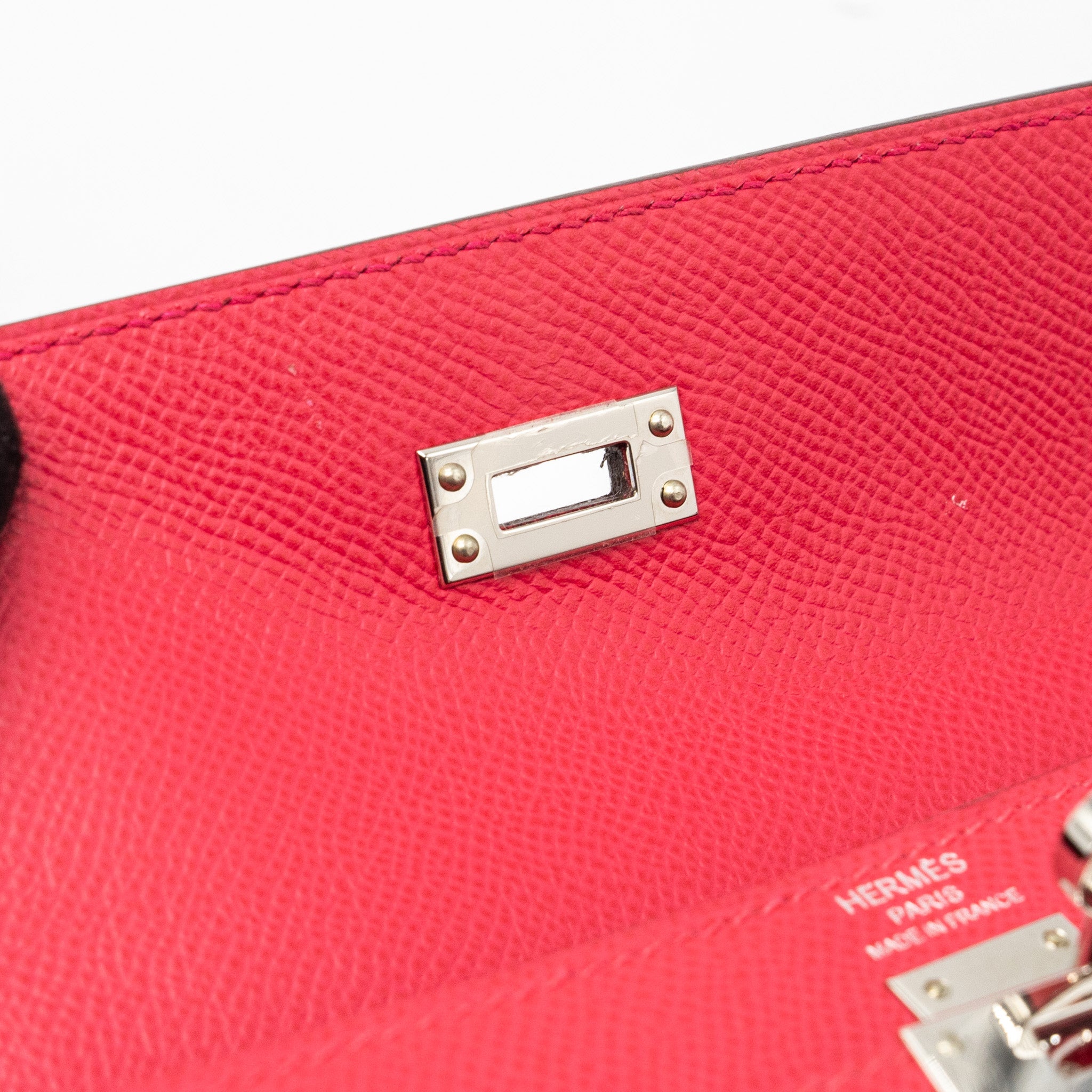 Hermes Kelly 25 Epsom Rose Extreme SHW Stamp D - Image 12