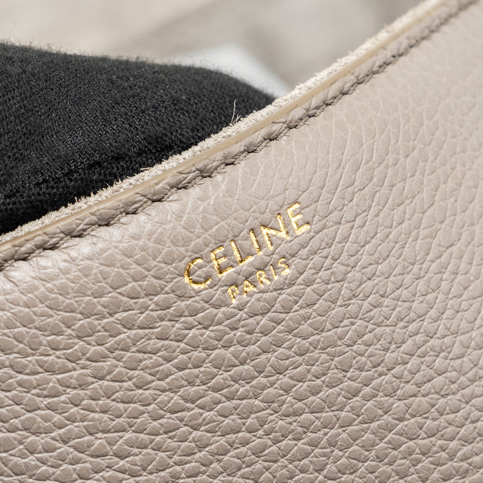 Celine Medium Soft 16 Bag Grained Calfskin Grey GHW - Image 10