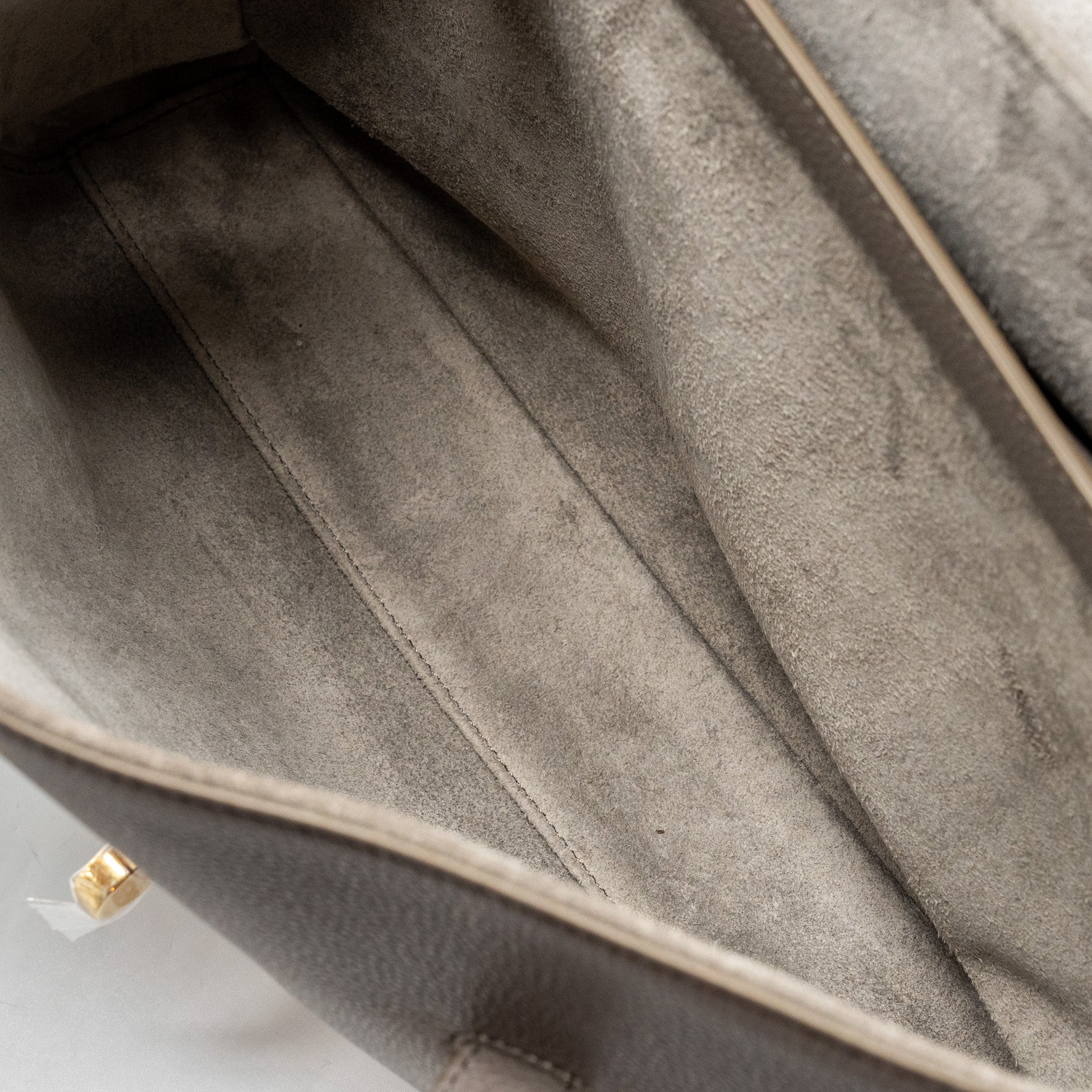 Celine Medium Soft 16 Bag Grained Calfskin Grey GHW - Image 11