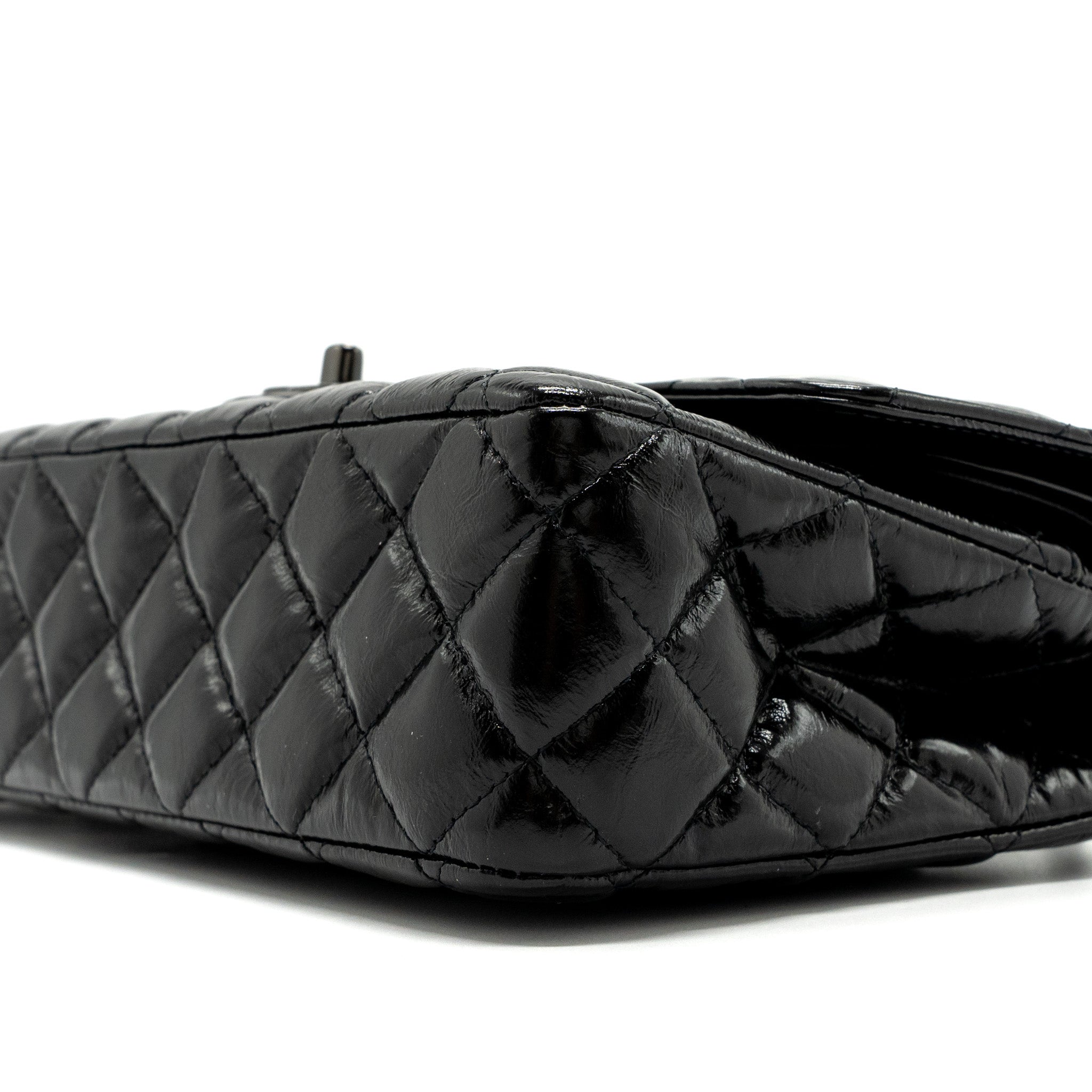 Chanel Medium Classic Double Flap Bag Shiny Calfskin So Black - Image 8